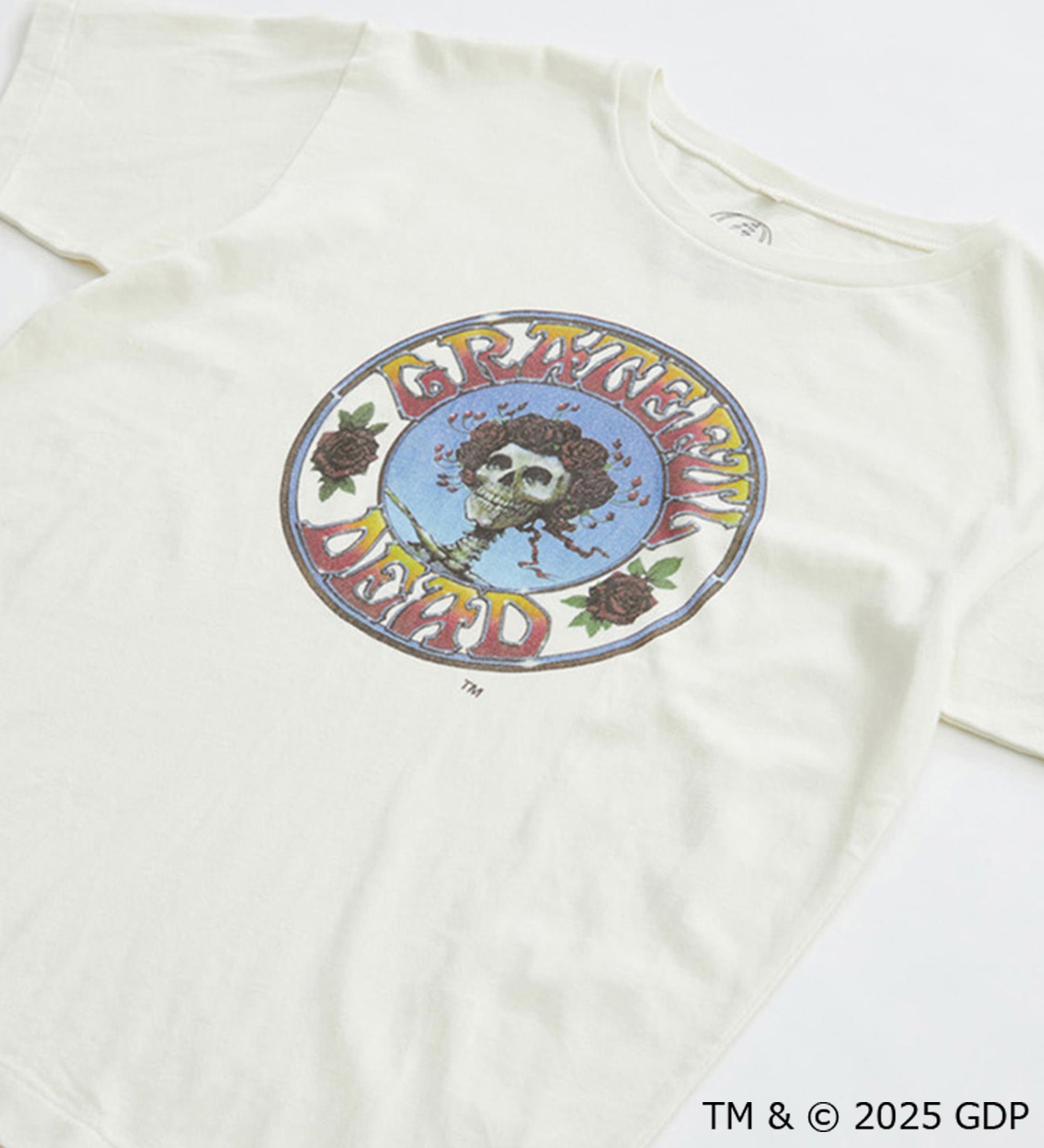 Wrangler(ラングラー)のGreatful Dead x Wrangler WORN OUT ROSE Tシャツ|トップス/Tシャツ/カットソー/メンズ|ホワイト