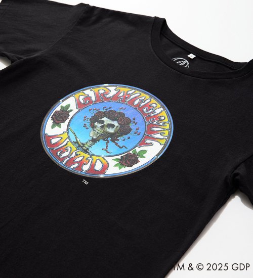 Wrangler(ラングラー)のGreatful Dead x Wrangler WORN OUT ROSE Tシャツ|トップス/Tシャツ/カットソー/メンズ|ブラック