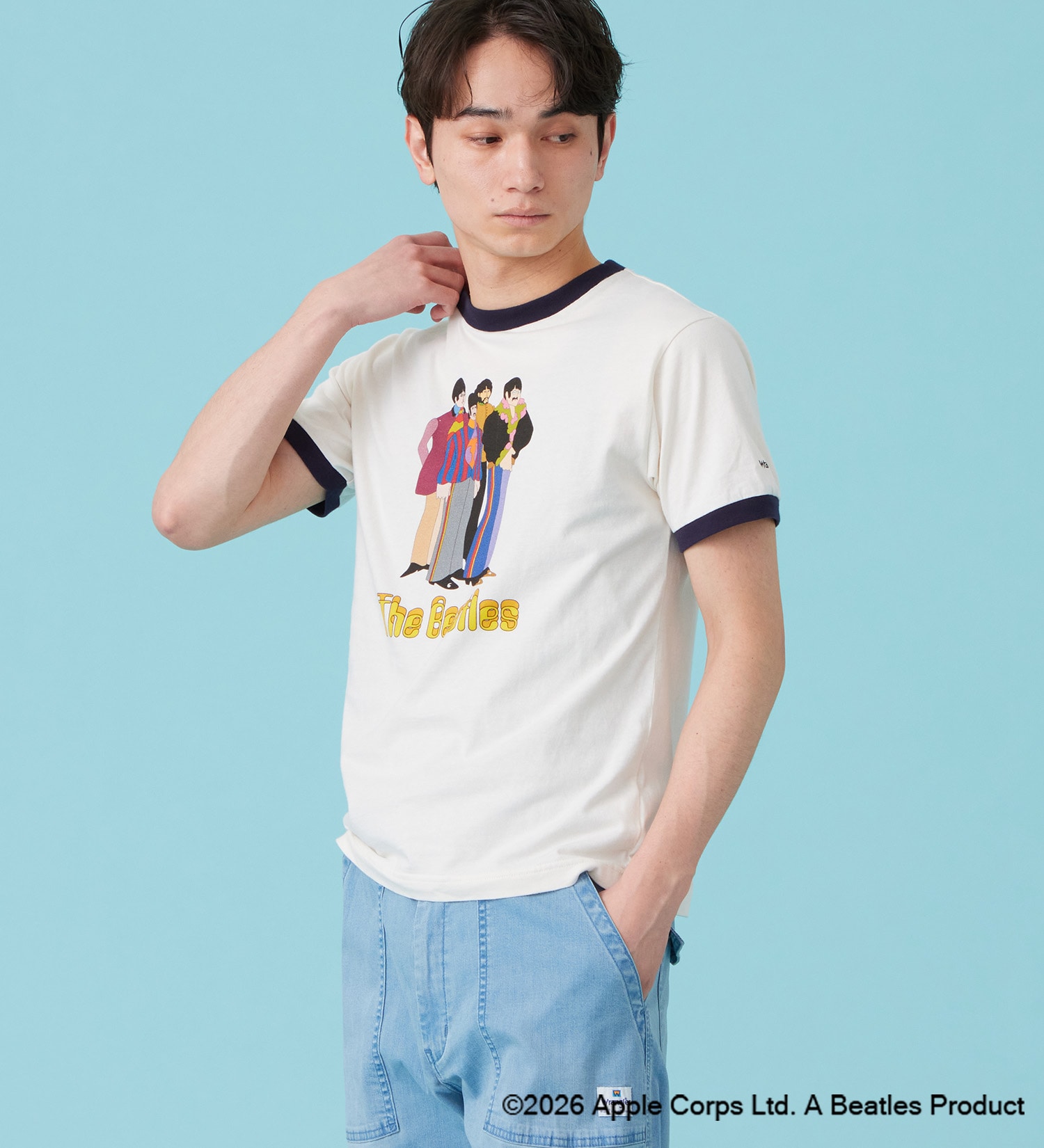 Wrangler(ラングラー)の【ポイントアップ対象】WRINGER T-SHIRTS【BEATLES】|トップス/Tシャツ/カットソー/メンズ|ネイビー