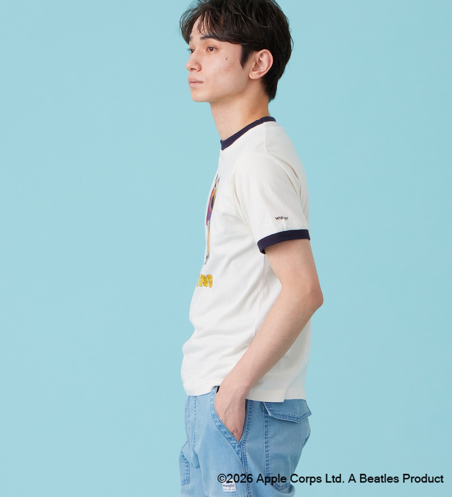 Wrangler(ラングラー)の【ポイントアップ対象】WRINGER T-SHIRTS【BEATLES】|トップス/Tシャツ/カットソー/メンズ|ネイビー