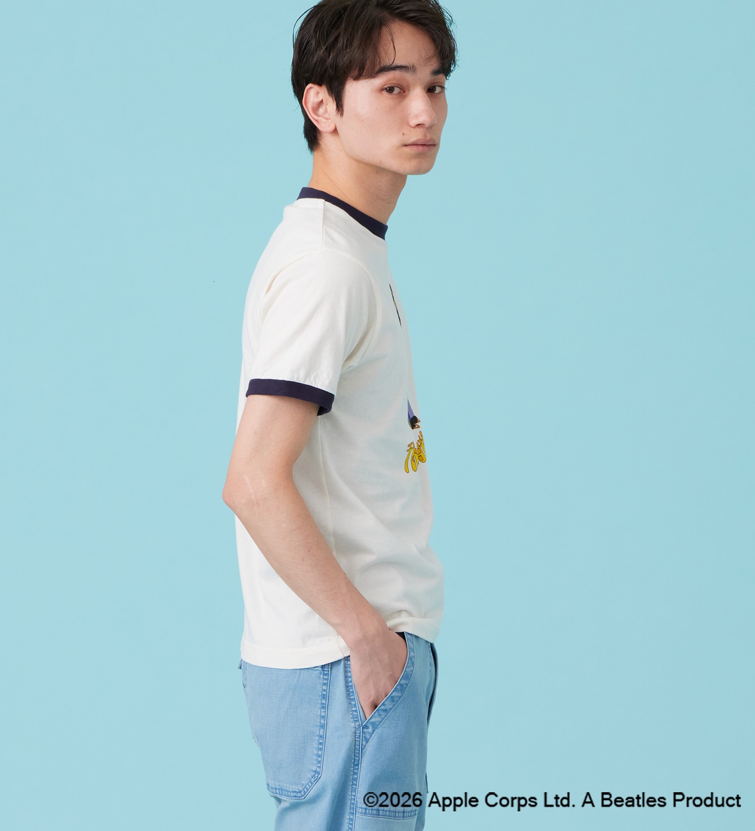 Wrangler(ラングラー)の【ポイントアップ対象】WRINGER T-SHIRTS【BEATLES】|トップス/Tシャツ/カットソー/メンズ|ネイビー