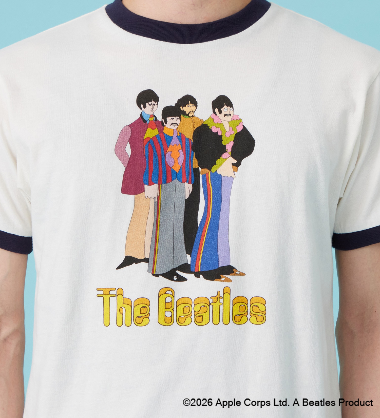 Wrangler(ラングラー)の【ポイントアップ対象】WRINGER T-SHIRTS【BEATLES】|トップス/Tシャツ/カットソー/メンズ|ネイビー
