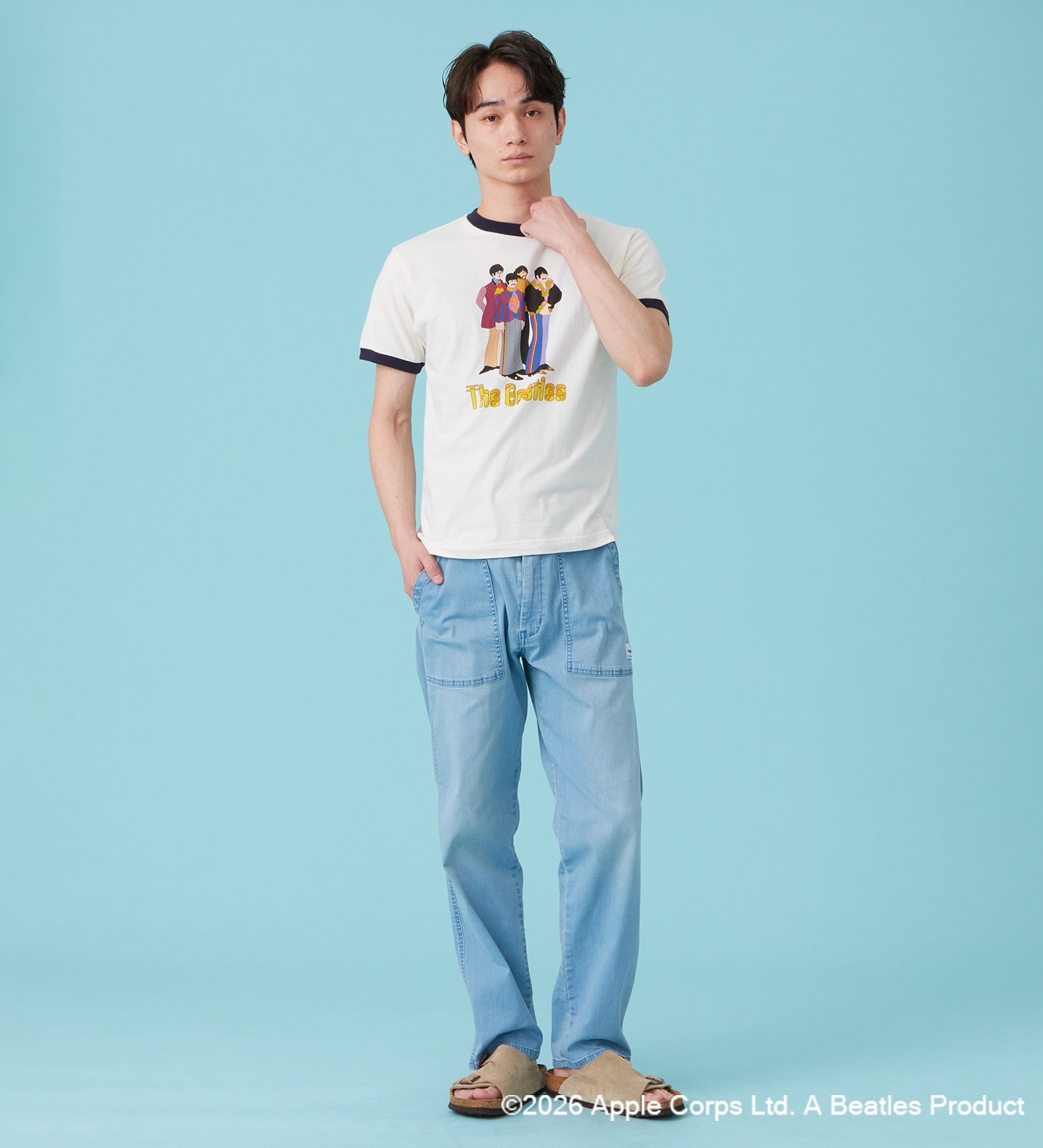 Wrangler(ラングラー)の【ポイントアップ対象】WRINGER T-SHIRTS【BEATLES】|トップス/Tシャツ/カットソー/メンズ|ネイビー