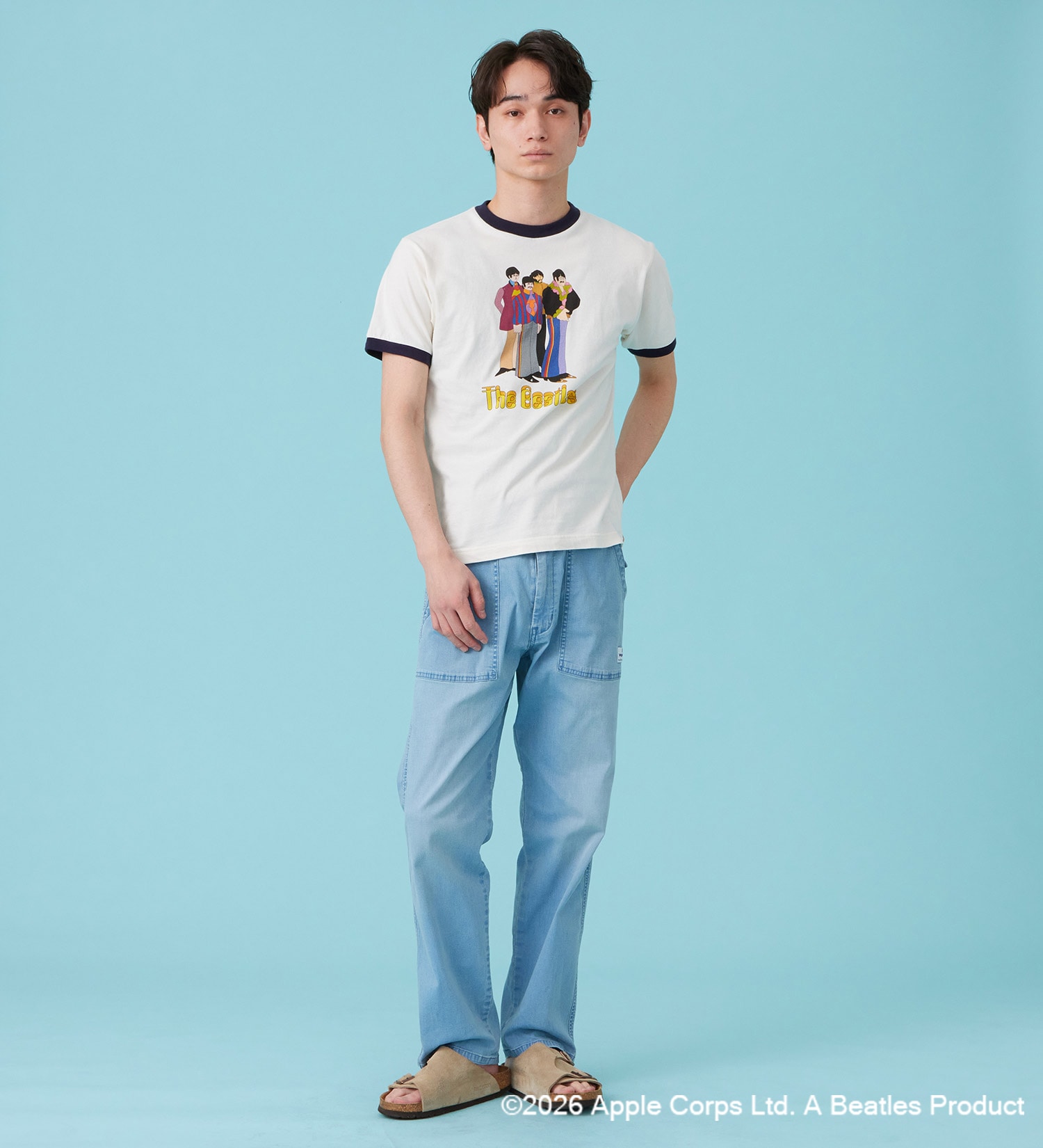 Wrangler(ラングラー)の【ポイントアップ対象】WRINGER T-SHIRTS【BEATLES】|トップス/Tシャツ/カットソー/メンズ|ネイビー