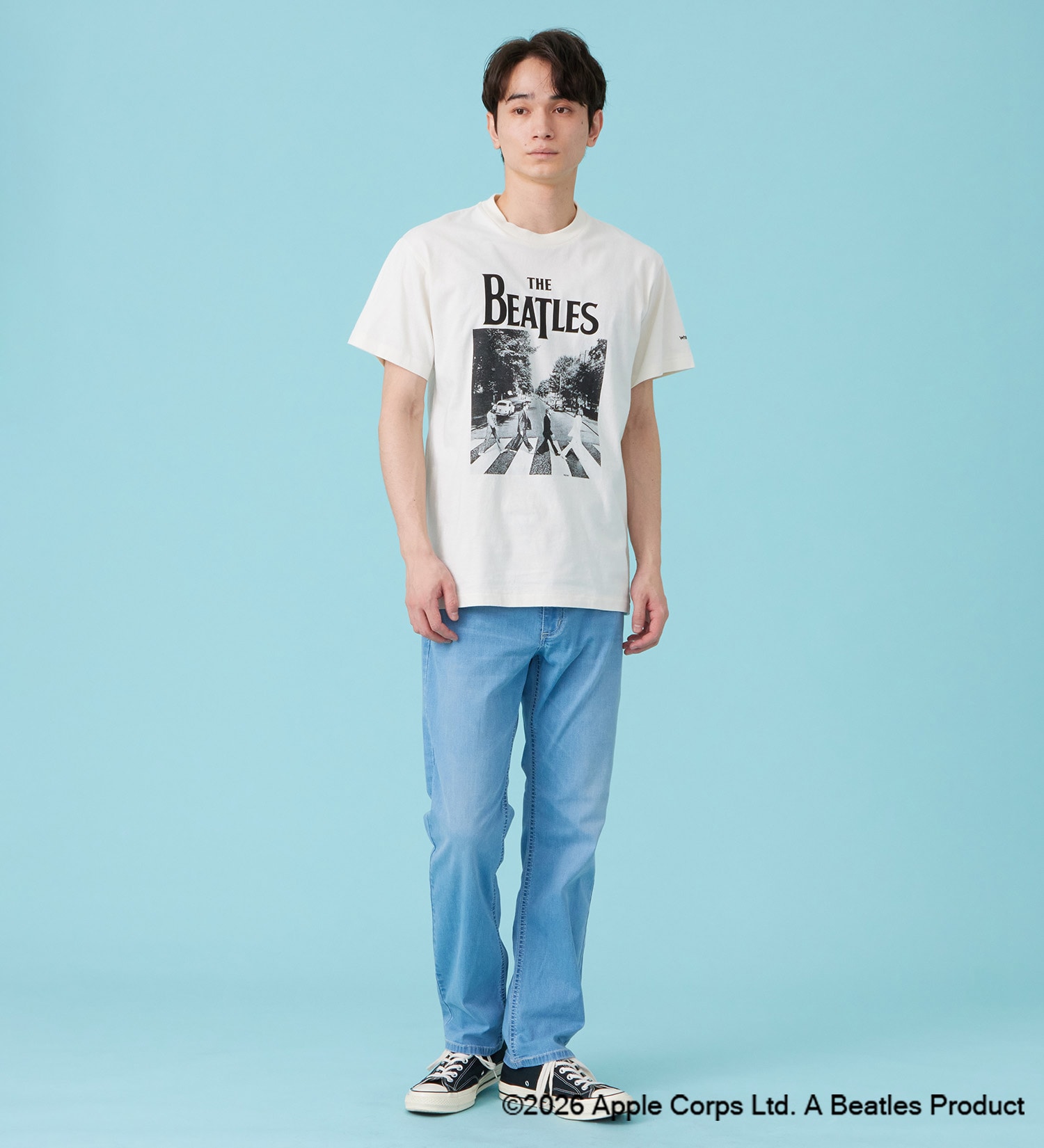 Wrangler(ラングラー)の【ポイントアップ対象】PRINT T-SHIRTS【BEATLES】|トップス/Tシャツ/カットソー/メンズ|ホワイト