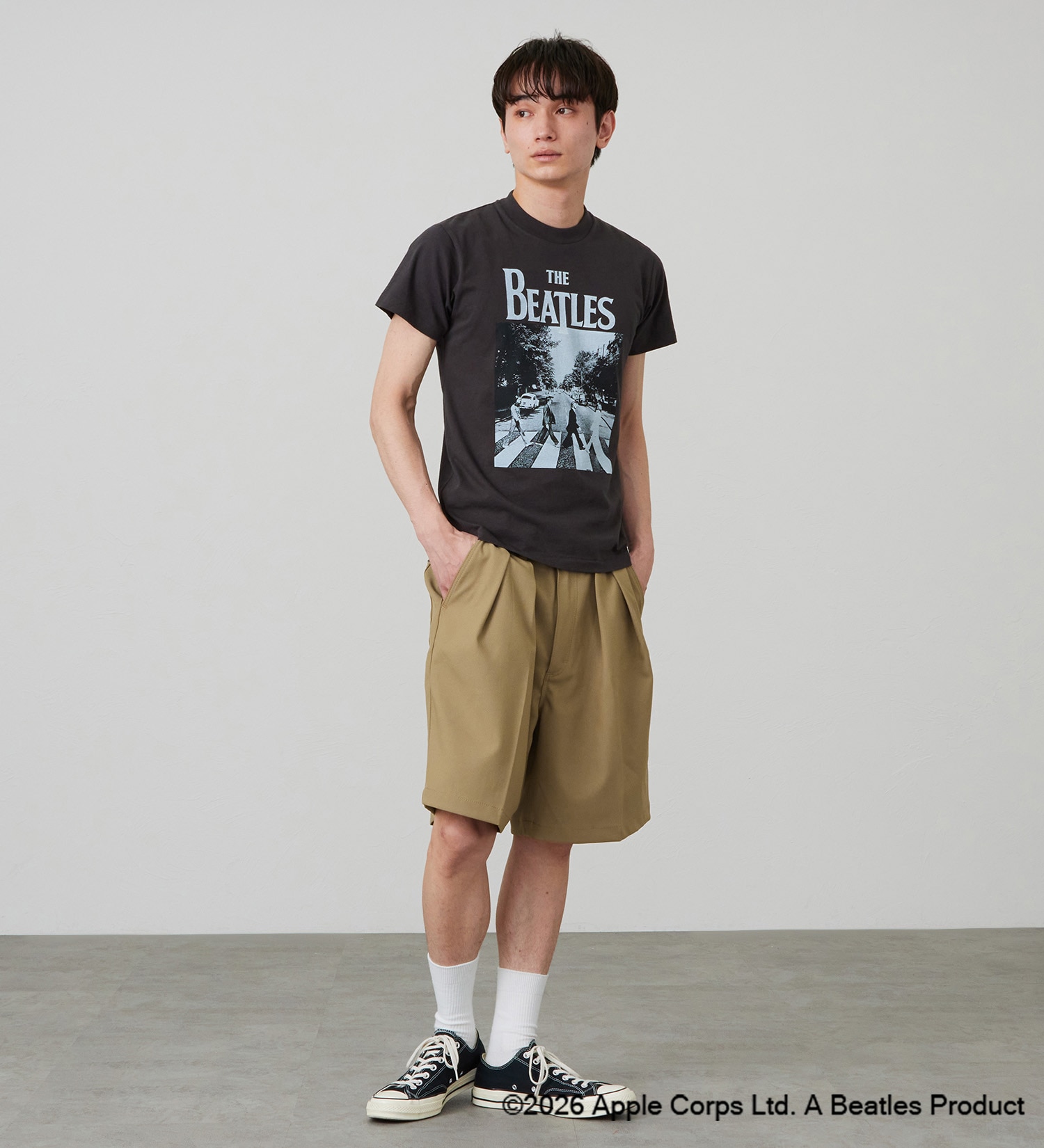 Wrangler(ラングラー)の【ポイントアップ対象】PRINT T-SHIRTS【BEATLES】|トップス/Tシャツ/カットソー/メンズ|ブラック