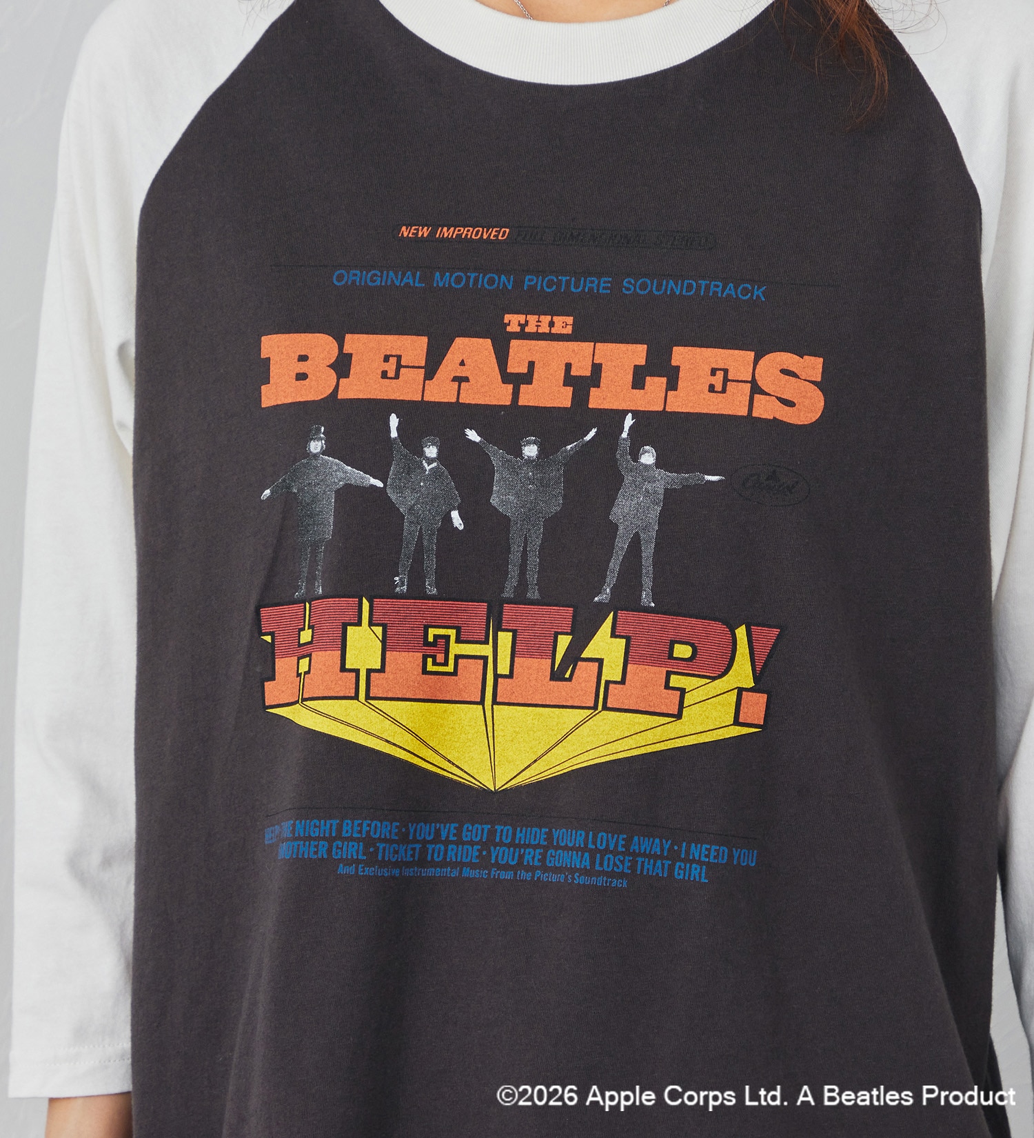 Wrangler(ラングラー)の【ポイントアップ対象】PRINT T-SHIRTS7分袖【BEATLES】|トップス/Tシャツ/カットソー/メンズ|ブラック