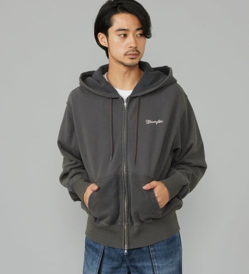 Wrangler(ラングラー)のDOUBLE ZIP PARKA/ダブルジップパーカー|トップス/パーカー/メンズ|ブラック