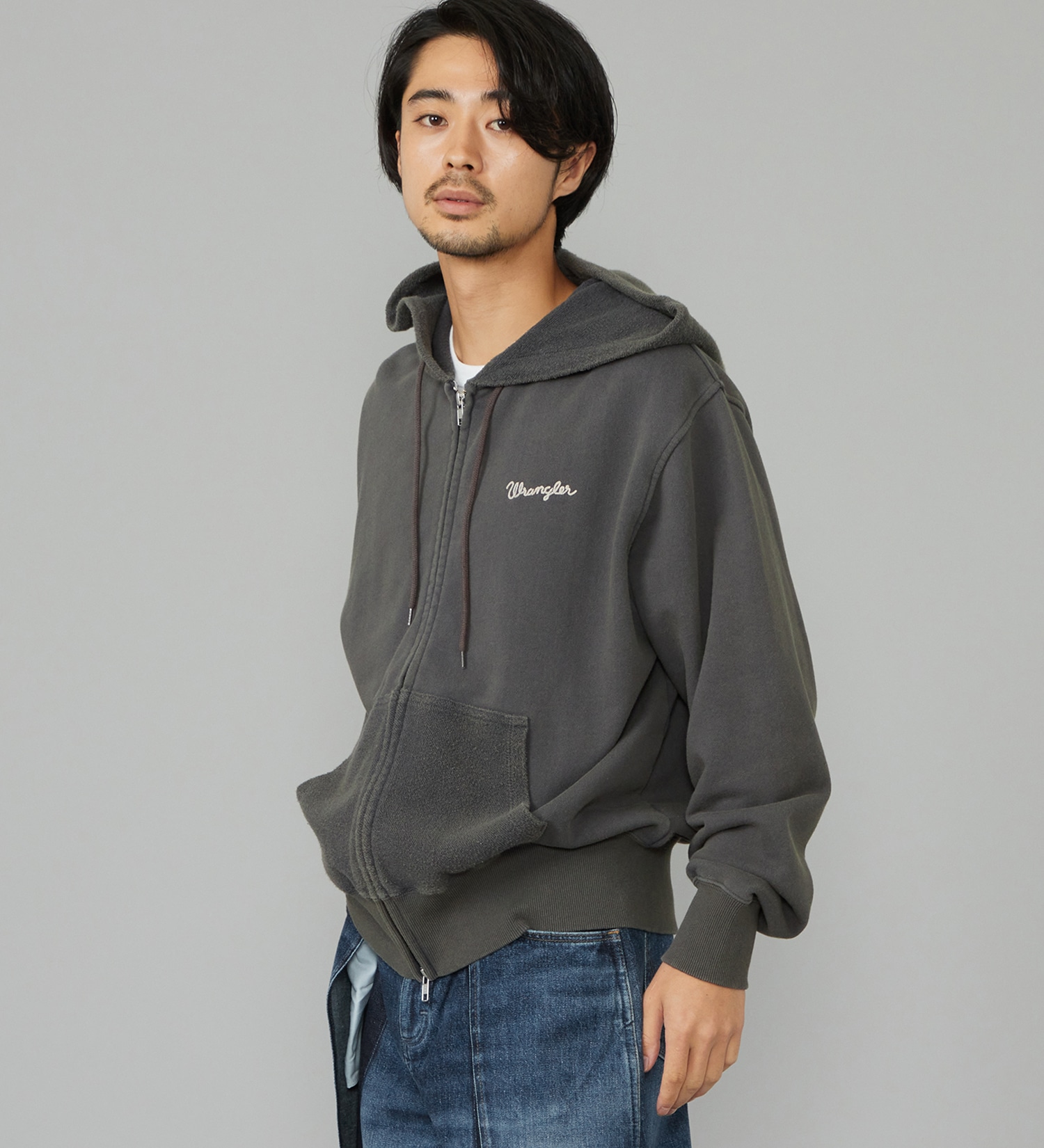 Wrangler(ラングラー)のDOUBLE ZIP PARKA/ダブルジップパーカー|トップス/パーカー/メンズ|ブラック