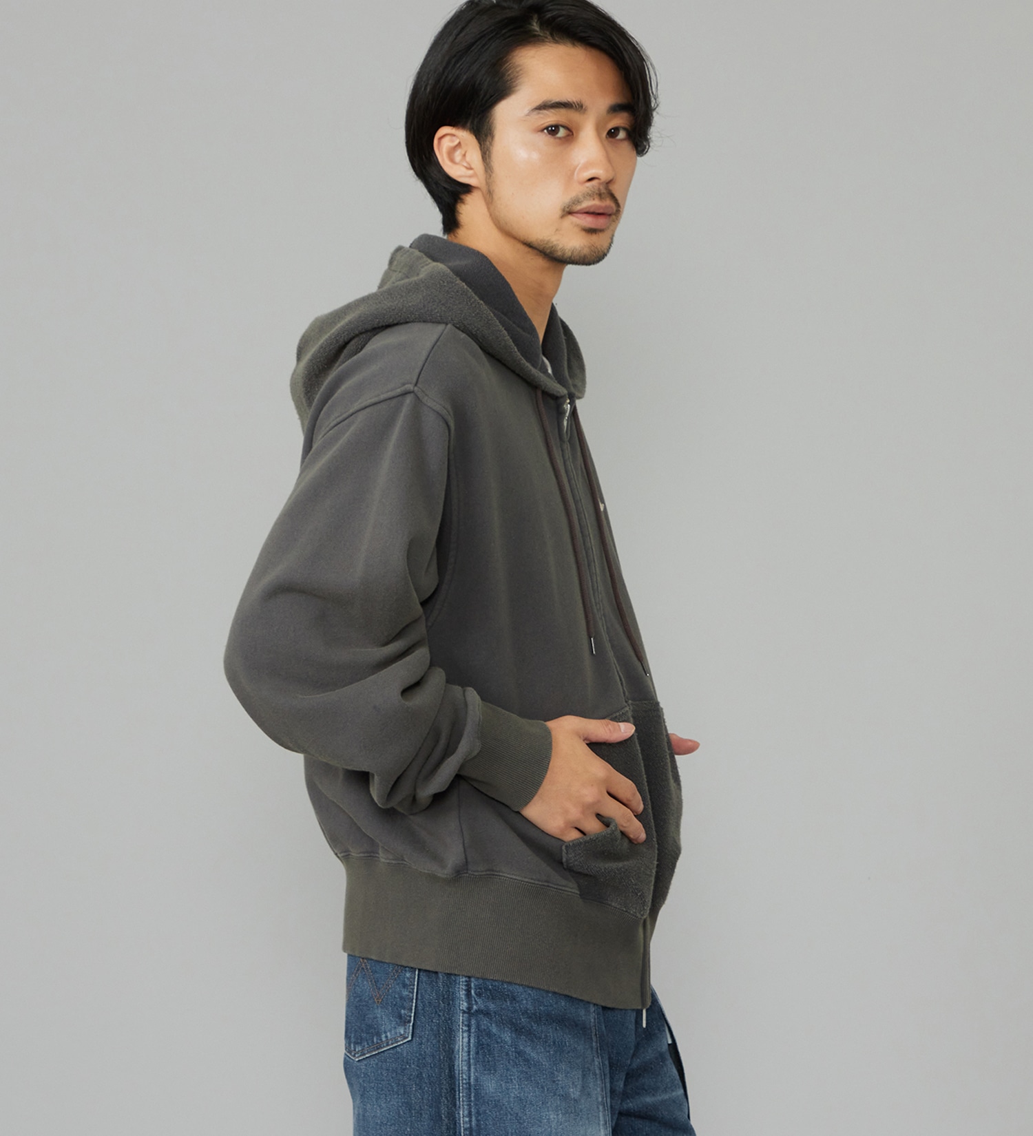 Wrangler(ラングラー)のDOUBLE ZIP PARKA/ダブルジップパーカー|トップス/パーカー/メンズ|ブラック