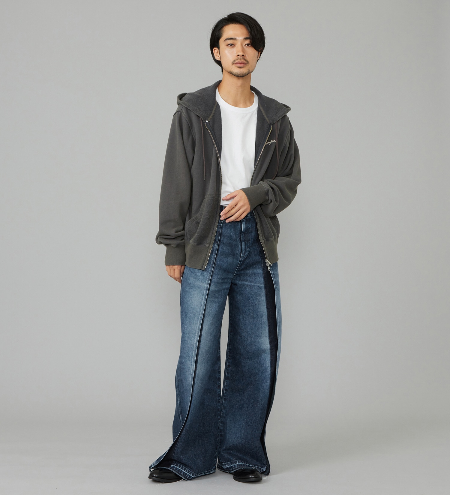 Wrangler(ラングラー)のDOUBLE ZIP PARKA/ダブルジップパーカー|トップス/パーカー/メンズ|ブラック