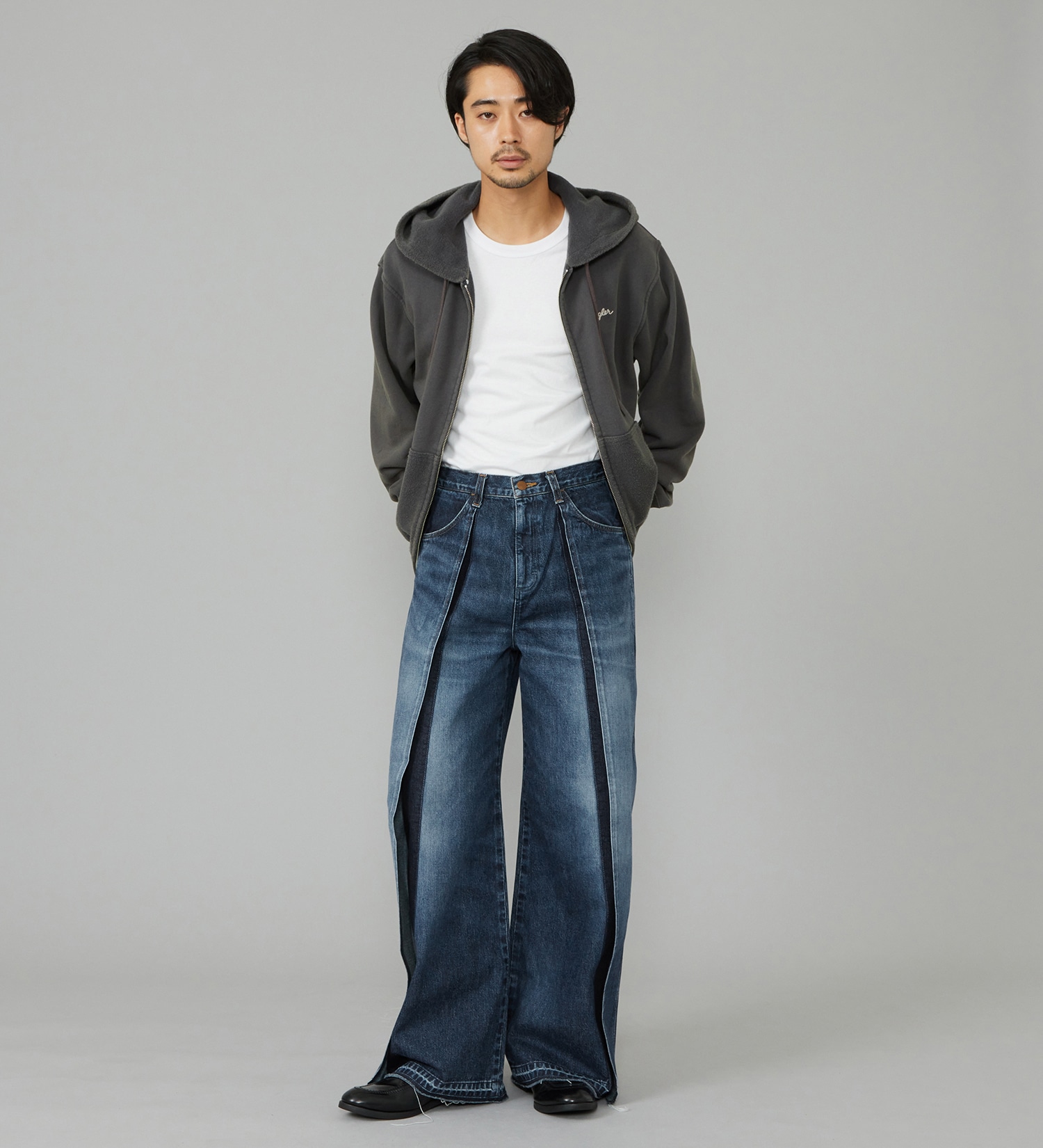 Wrangler(ラングラー)のDOUBLE ZIP PARKA/ダブルジップパーカー|トップス/パーカー/メンズ|ブラック