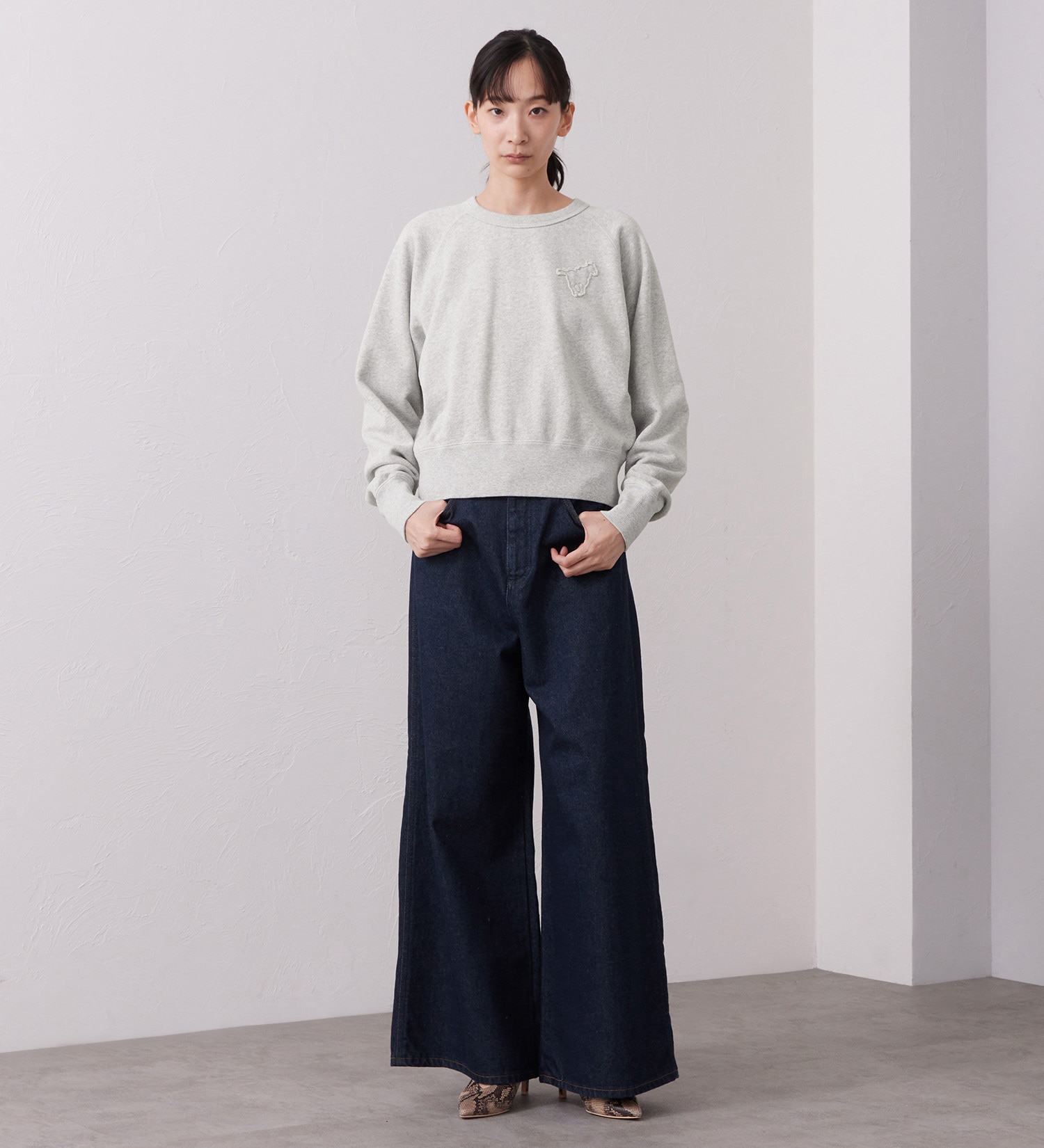 Wrangler(ラングラー)のCREW NECK SWEAT/クルーネックスウェット|トップス/スウェット/メンズ|グレー