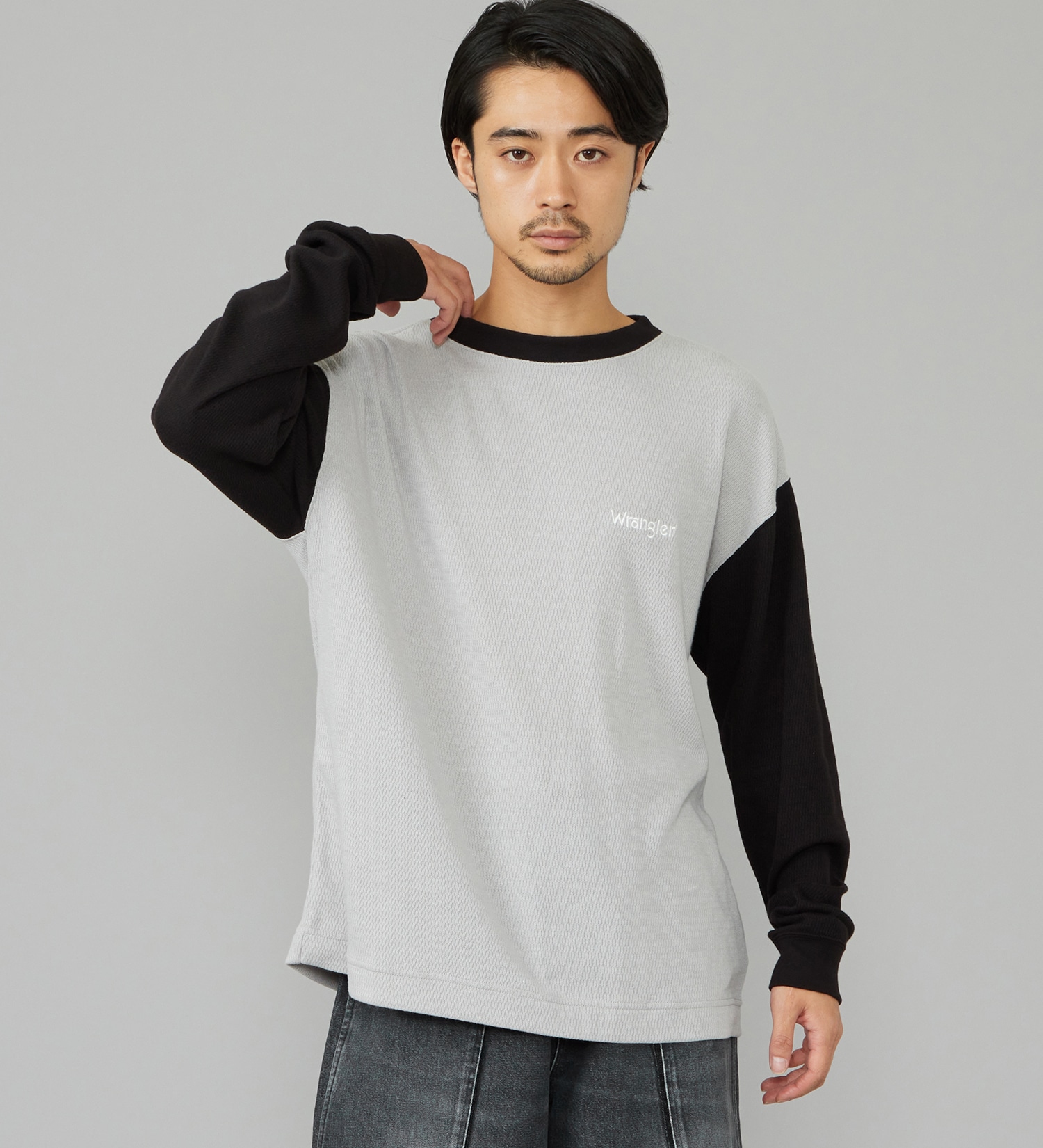 Wrangler(ラングラー)のWAFFLE L/S TEE/ワッフル長袖Tシャツ|トップス/Tシャツ/カットソー/メンズ|グレー