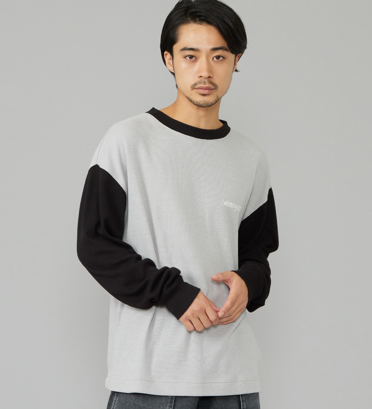 Wrangler(ラングラー)のWAFFLE L/S TEE/ワッフル長袖Tシャツ|トップス/Tシャツ/カットソー/メンズ|グレー