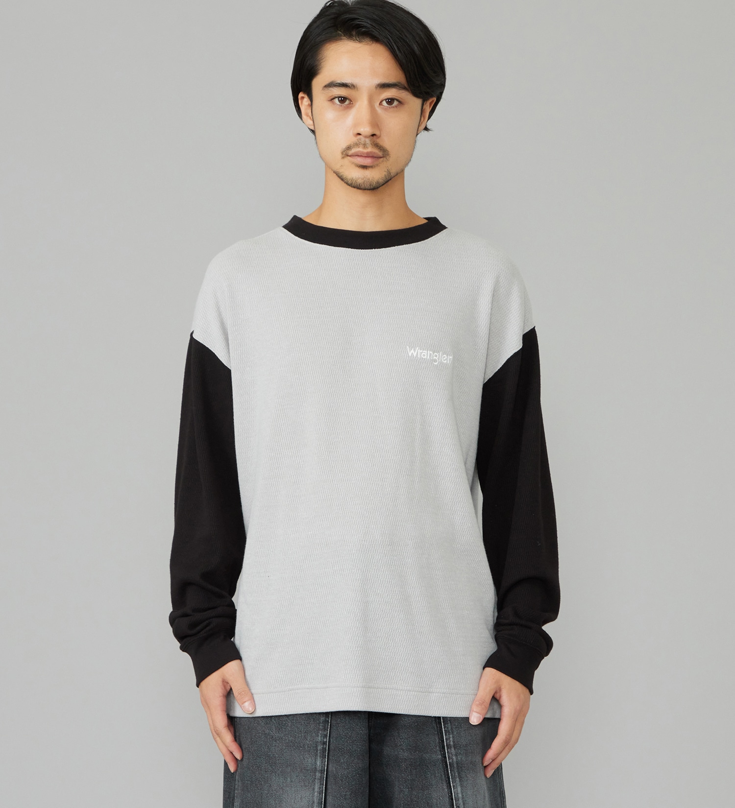 Wrangler(ラングラー)のWAFFLE L/S TEE/ワッフル長袖Tシャツ|トップス/Tシャツ/カットソー/メンズ|グレー
