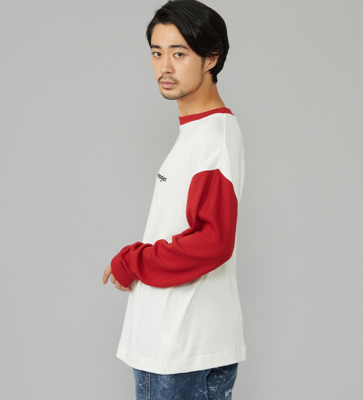 Wrangler(ラングラー)のWAFFLE L/S TEE/ワッフル長袖Tシャツ|トップス/Tシャツ/カットソー/メンズ|ホワイト