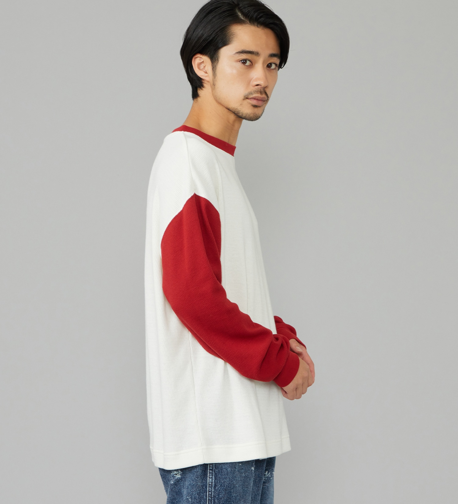 Wrangler(ラングラー)のWAFFLE L/S TEE/ワッフル長袖Tシャツ|トップス/Tシャツ/カットソー/メンズ|ホワイト