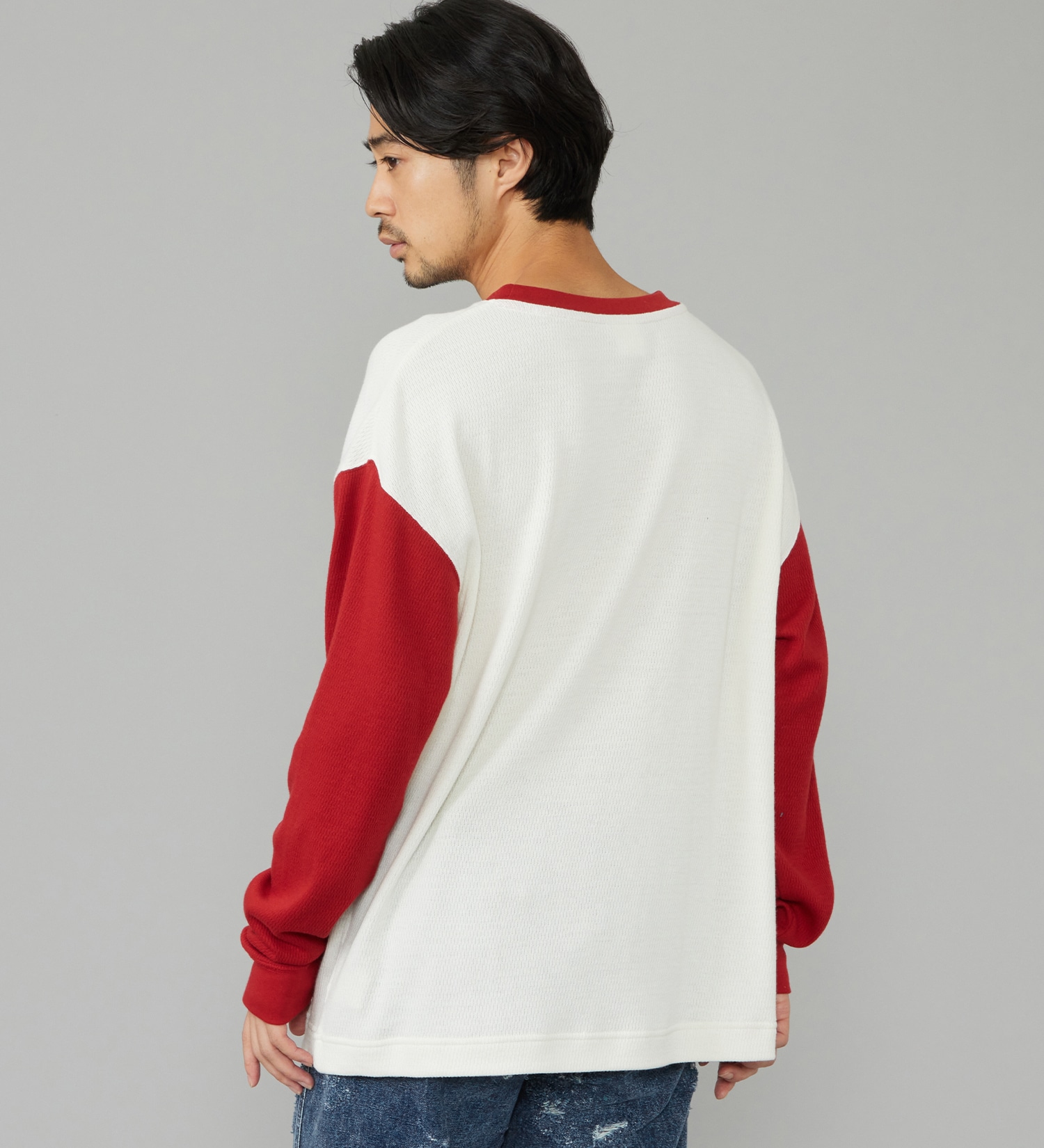 Wrangler(ラングラー)のWAFFLE L/S TEE/ワッフル長袖Tシャツ|トップス/Tシャツ/カットソー/メンズ|ホワイト