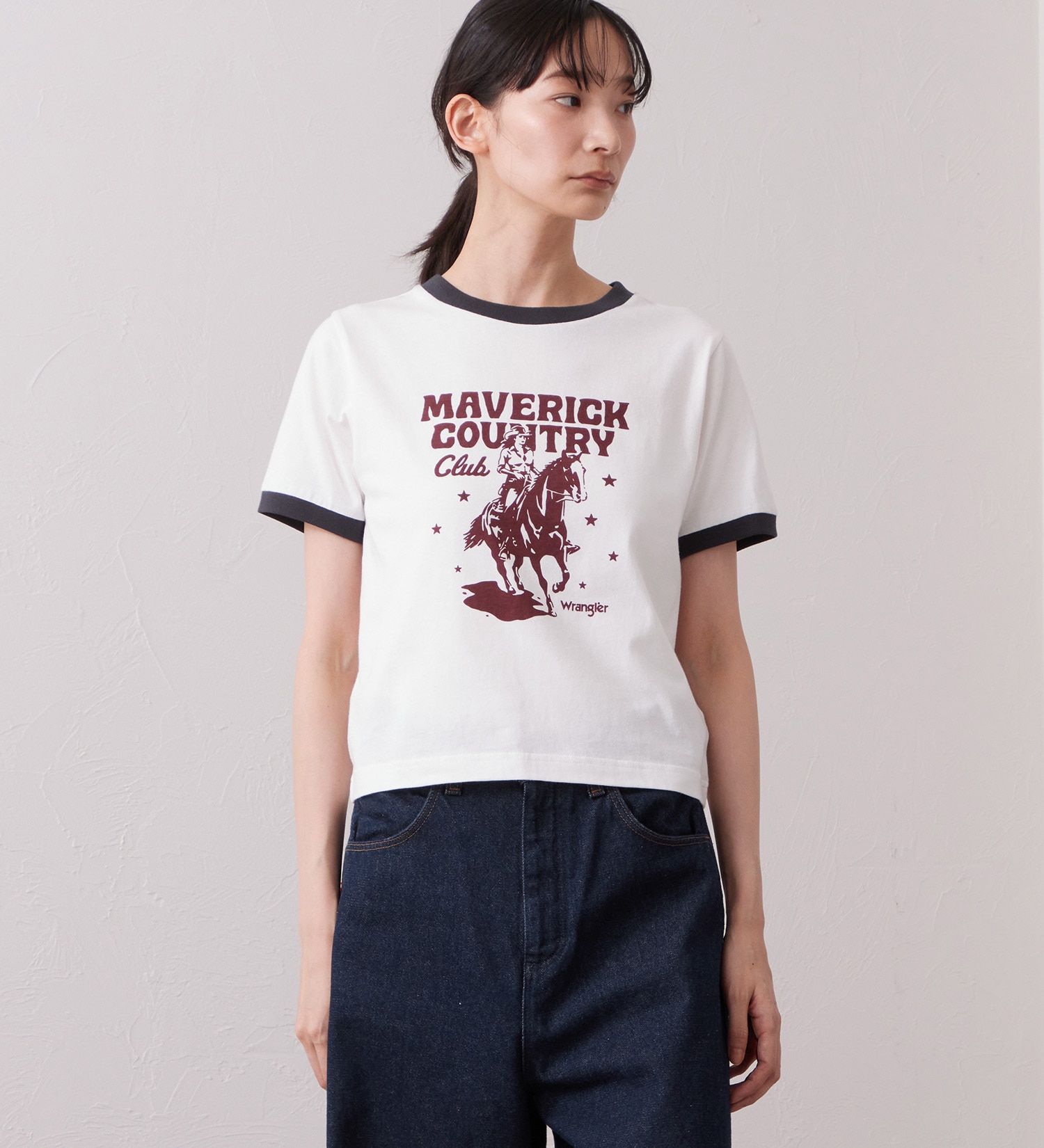Wrangler(ラングラー)のWRINGER TEE / リンガーTシャツ|トップス/Tシャツ/カットソー/メンズ|ホワイト