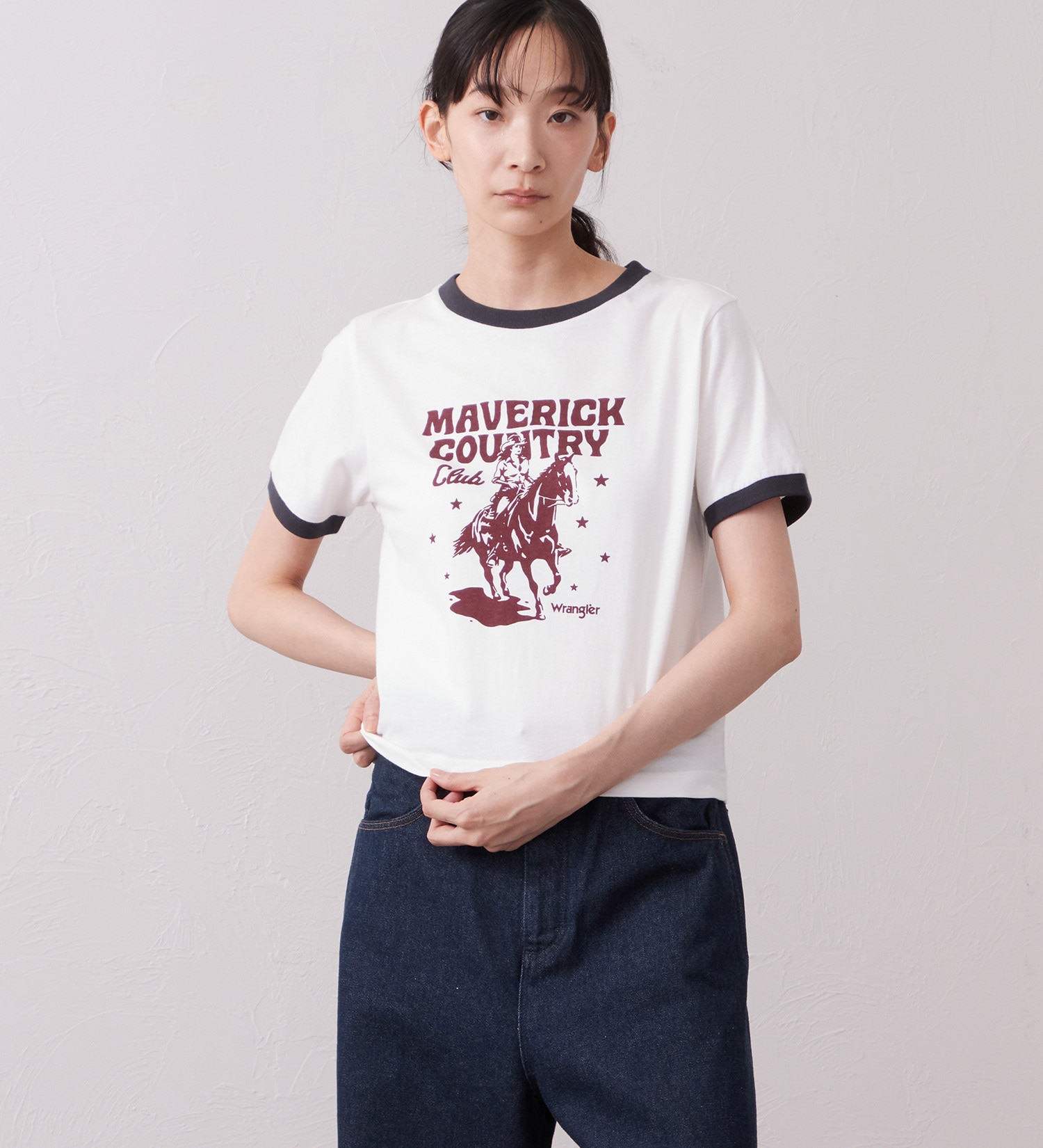 Wrangler(ラングラー)のWRINGER TEE / リンガーTシャツ|トップス/Tシャツ/カットソー/メンズ|ホワイト