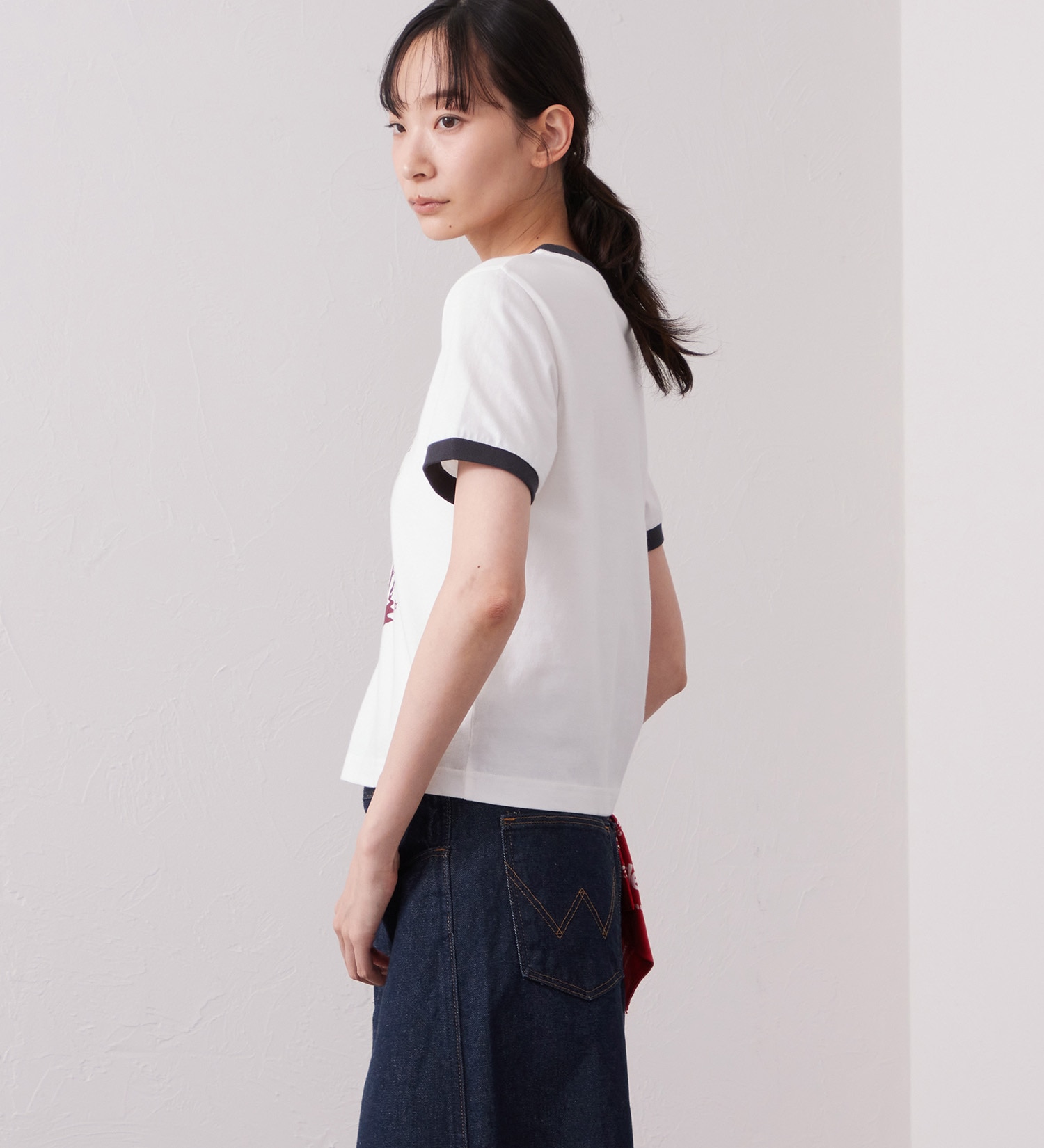 Wrangler(ラングラー)のWRINGER TEE / リンガーTシャツ|トップス/Tシャツ/カットソー/メンズ|ホワイト
