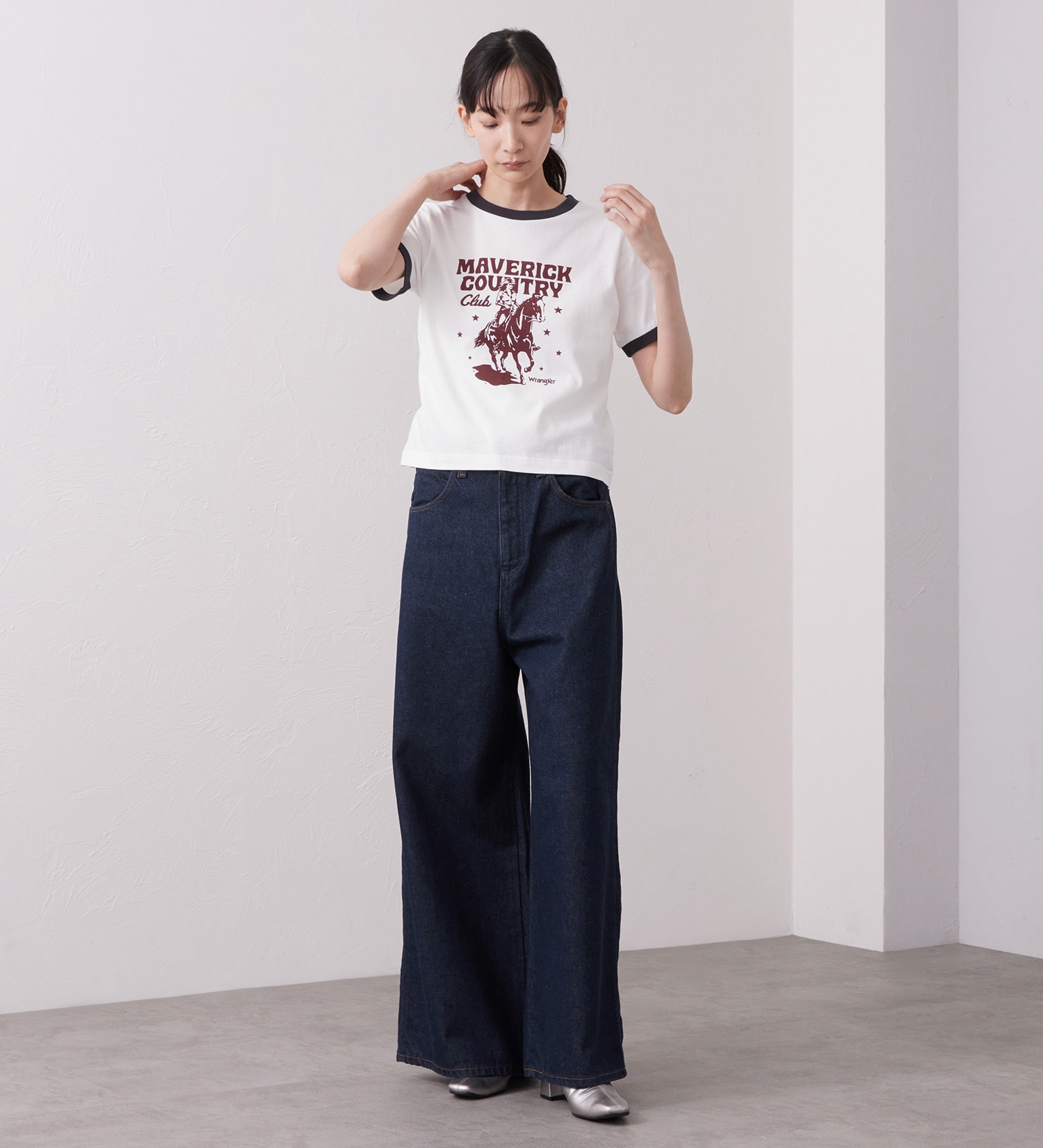 Wrangler(ラングラー)のWRINGER TEE / リンガーTシャツ|トップス/Tシャツ/カットソー/メンズ|ホワイト