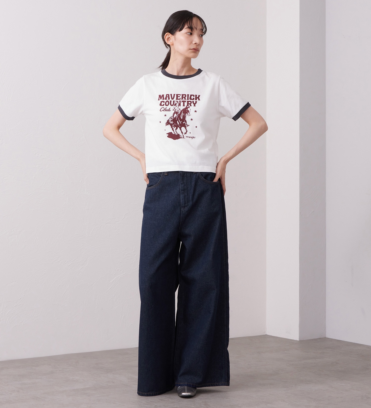 Wrangler(ラングラー)のWRINGER TEE / リンガーTシャツ|トップス/Tシャツ/カットソー/メンズ|ホワイト