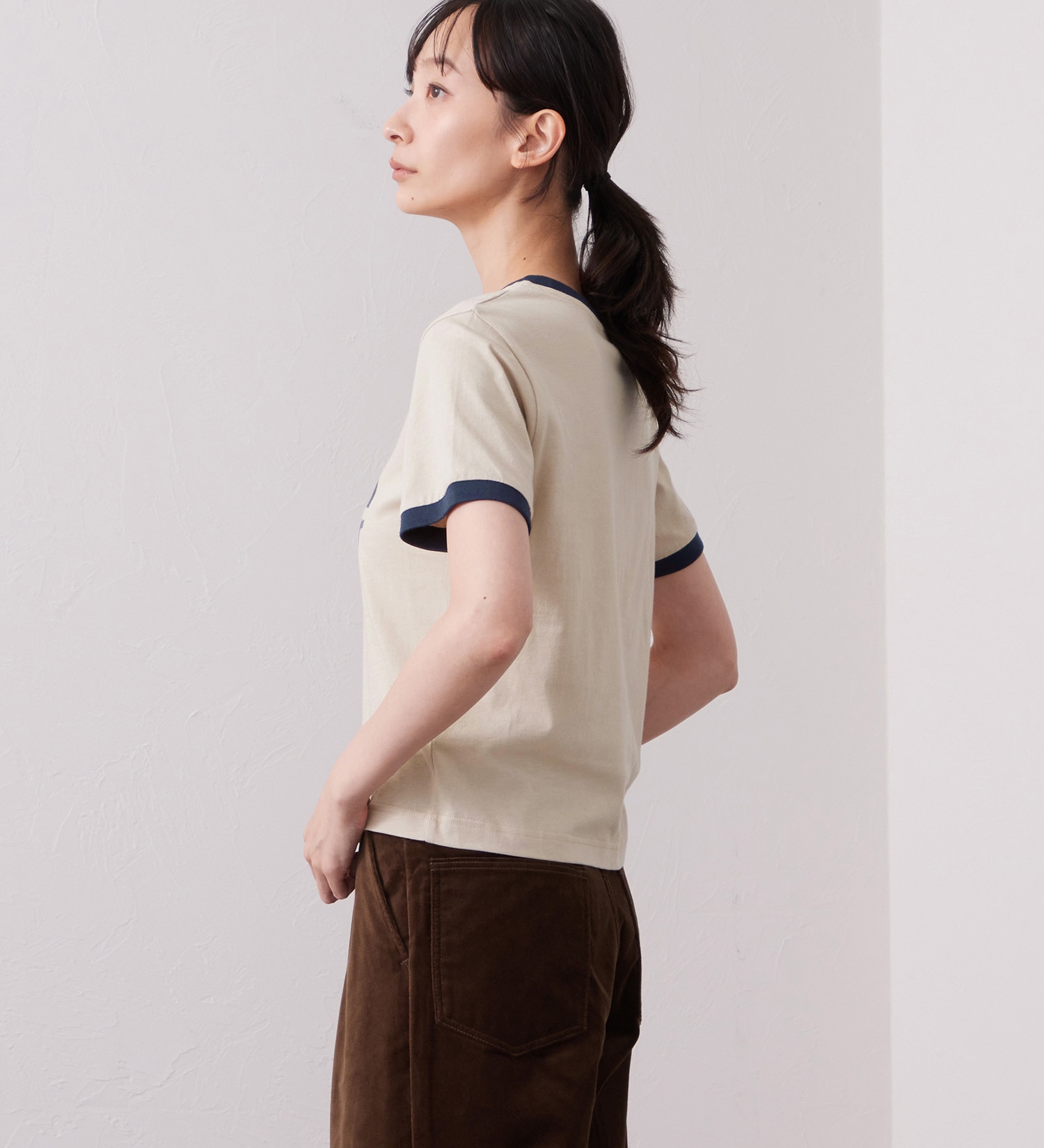 Wrangler(ラングラー)のWRINGER TEE / リンガーTシャツ レインボー|トップス/Tシャツ/カットソー/メンズ|ベージュ