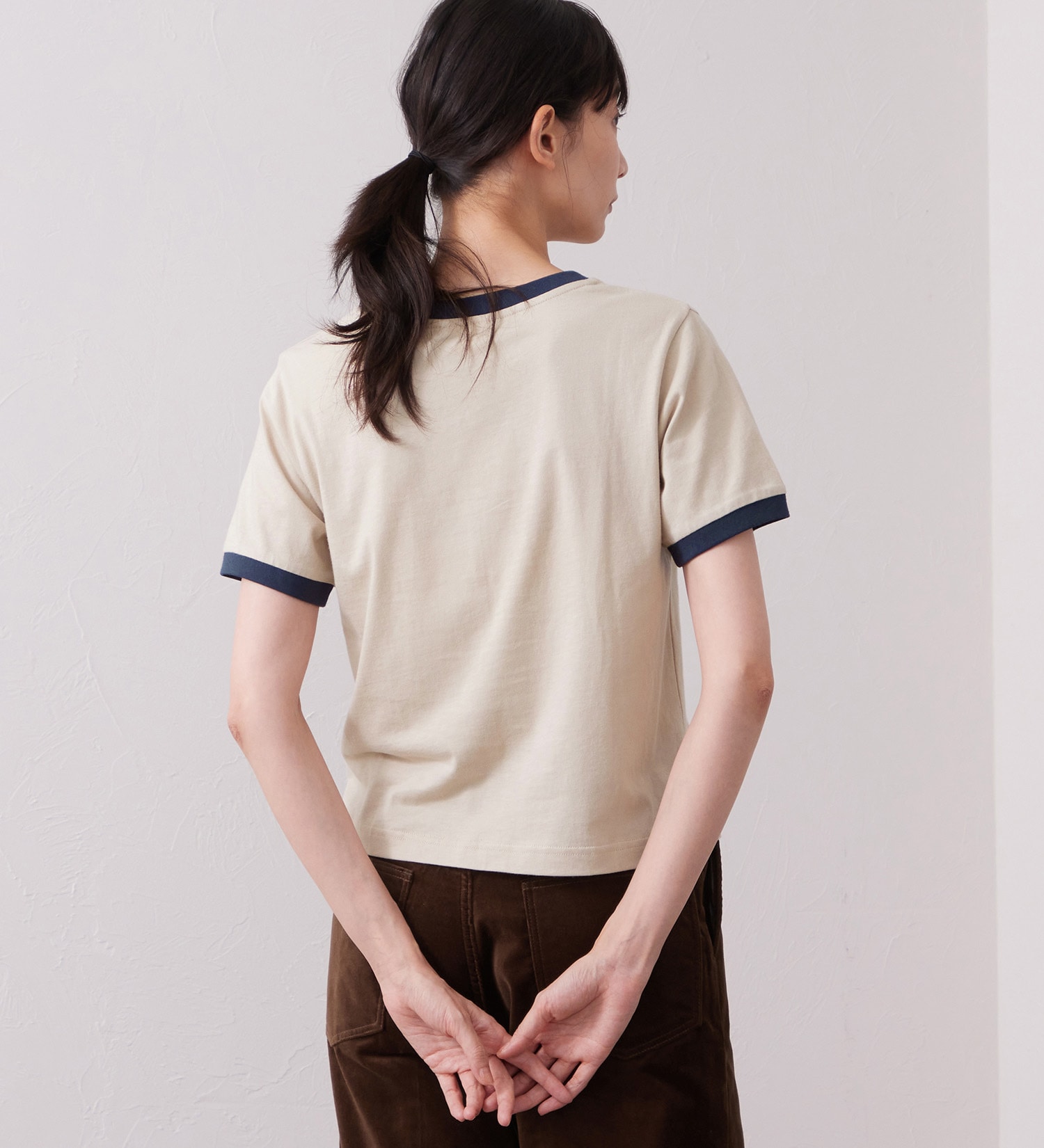 Wrangler(ラングラー)のWRINGER TEE / リンガーTシャツ レインボー|トップス/Tシャツ/カットソー/メンズ|ベージュ