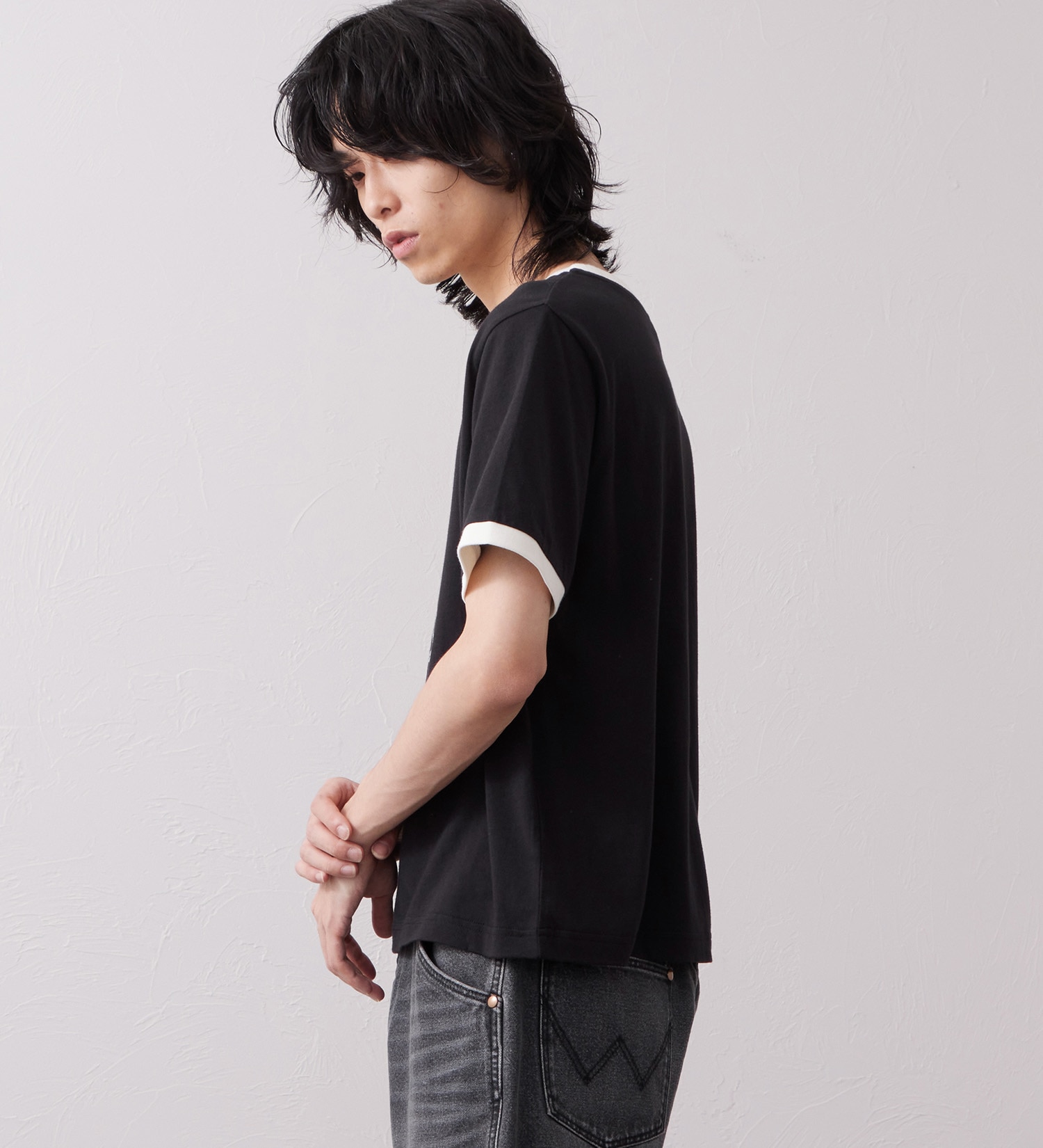 Wrangler(ラングラー)のWRINGER TEE / リンガーTシャツ|トップス/Tシャツ/カットソー/メンズ|ブラック