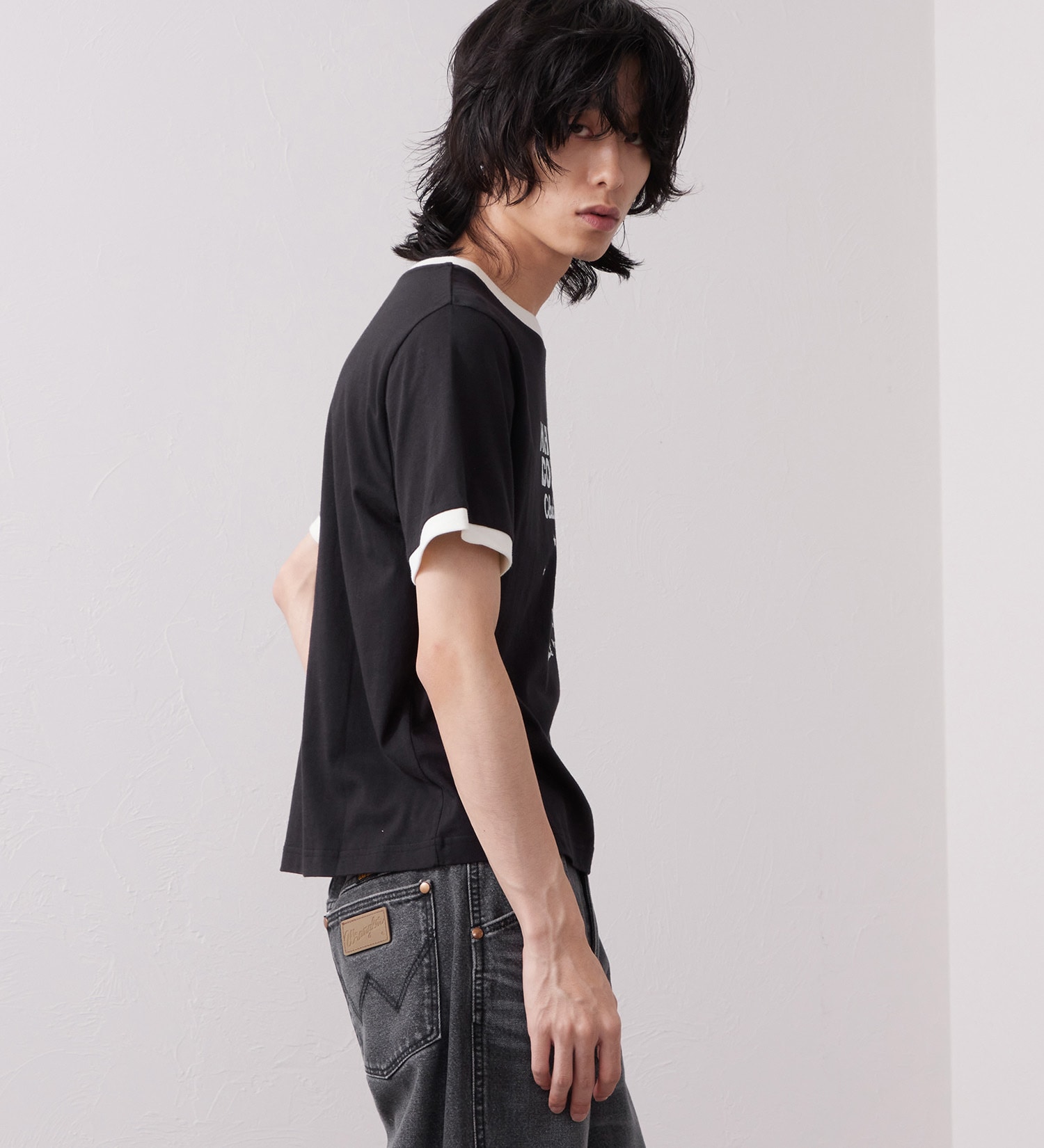 Wrangler(ラングラー)のWRINGER TEE / リンガーTシャツ|トップス/Tシャツ/カットソー/メンズ|ブラック