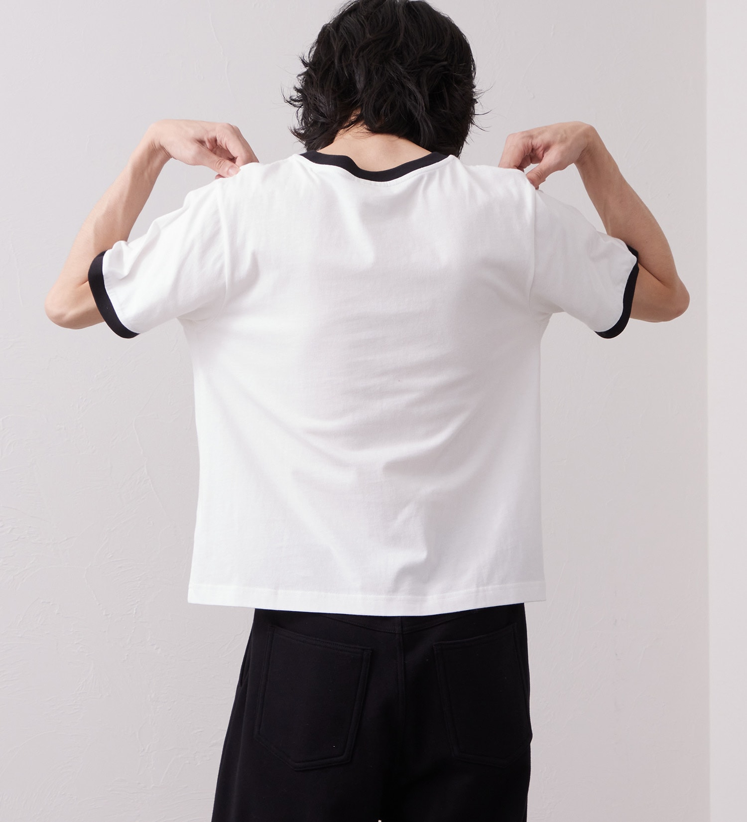 Wrangler(ラングラー)のWRINGER TEE / リンガーTシャツ レインボー|トップス/Tシャツ/カットソー/メンズ|ホワイト