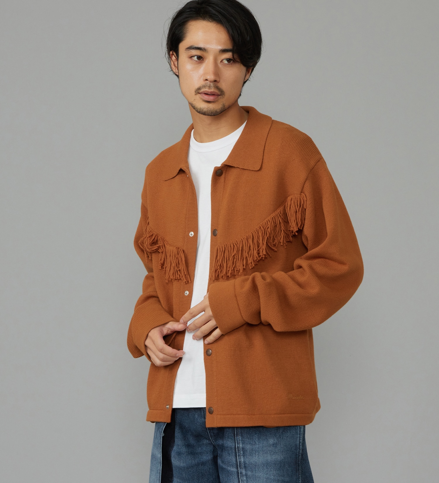 Wrangler(ラングラー)のKNIT JACKET/ニットジャケット|ジャケット/アウター/その他アウター/メンズ|オレンジ