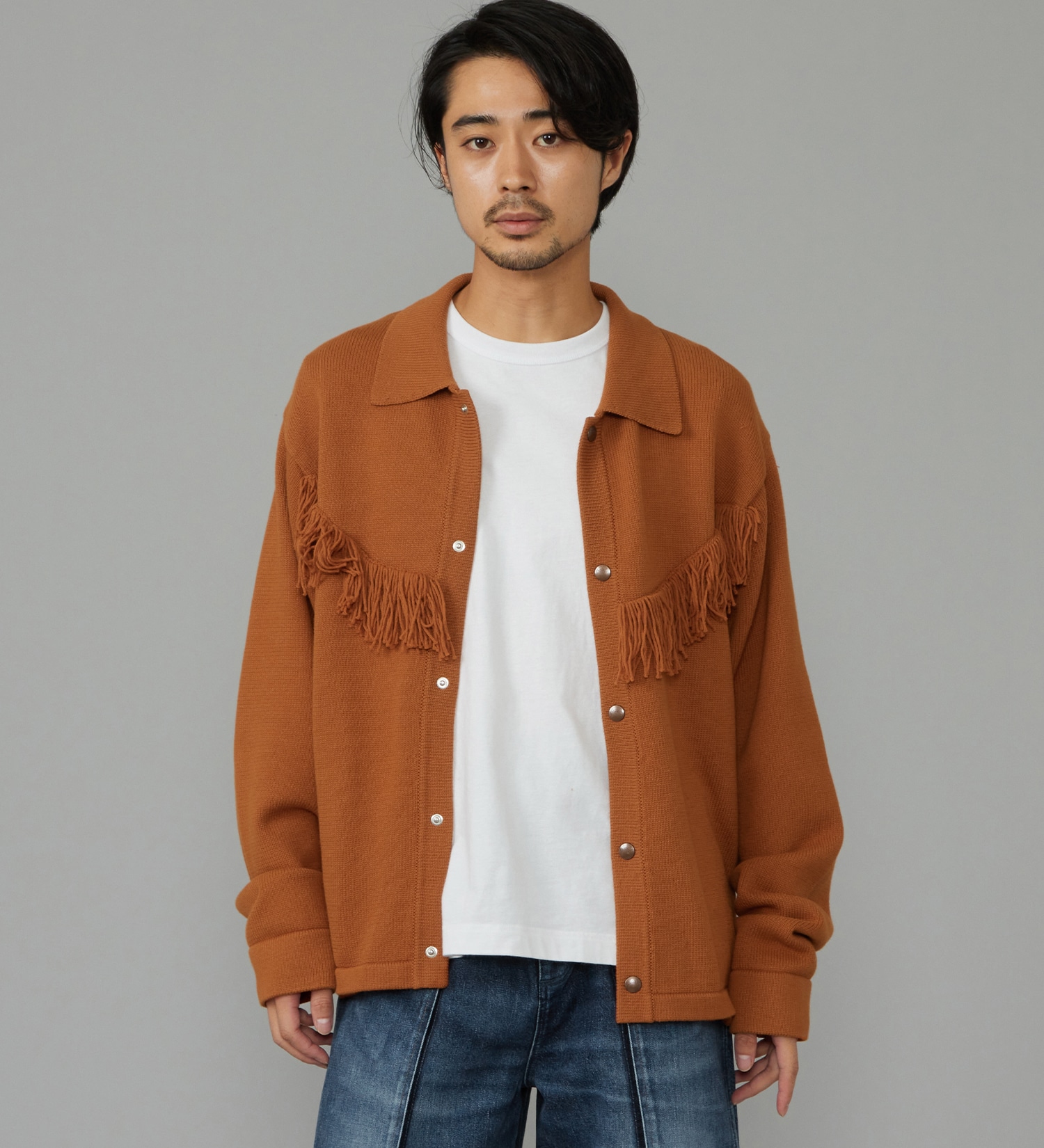 Wrangler(ラングラー)のKNIT JACKET/ニットジャケット|ジャケット/アウター/その他アウター/メンズ|オレンジ