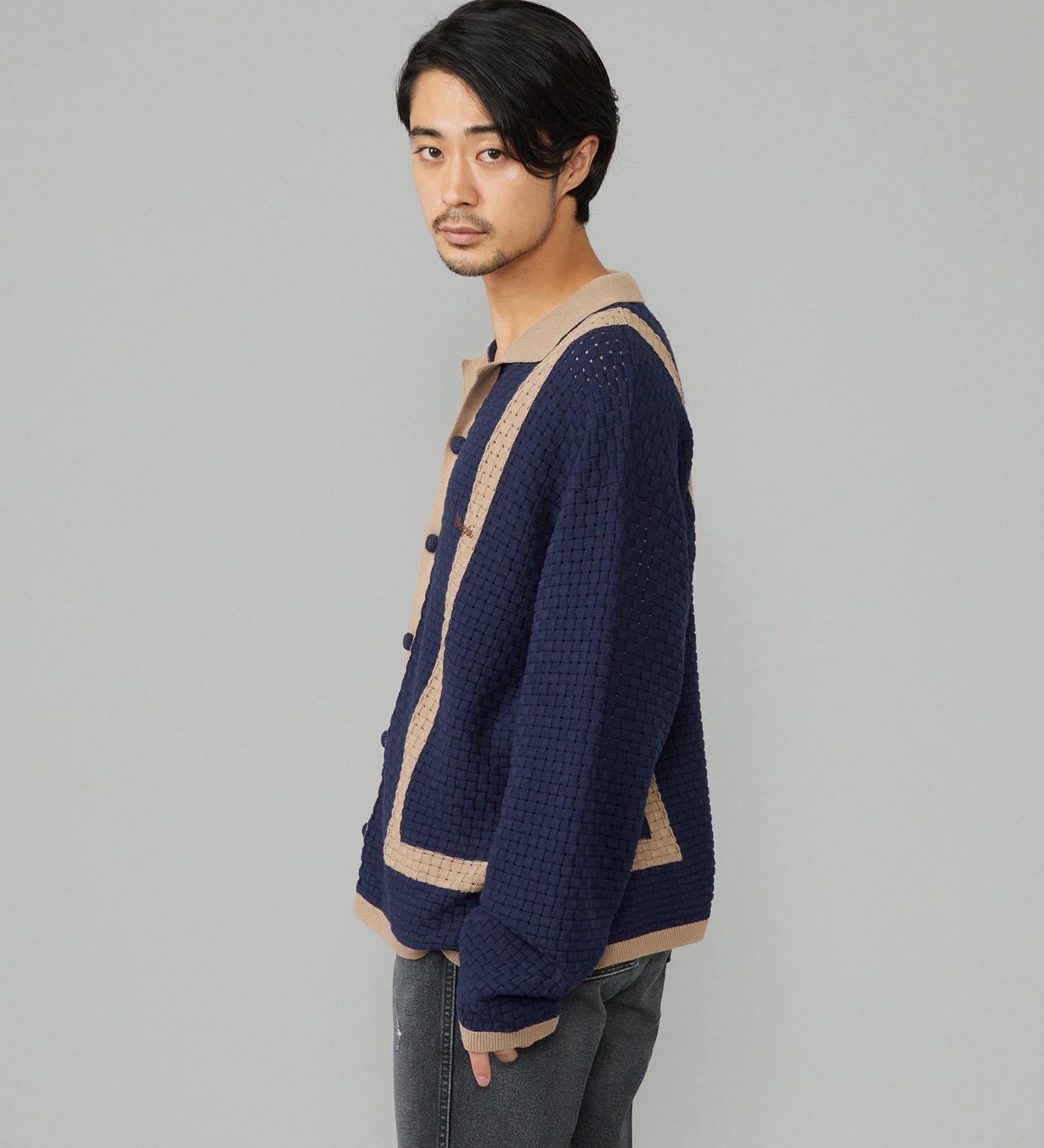 Wrangler(ラングラー)のKNIT SHIRTS/ニットシャツ|トップス/シャツ/ブラウス/メンズ|ネイビー