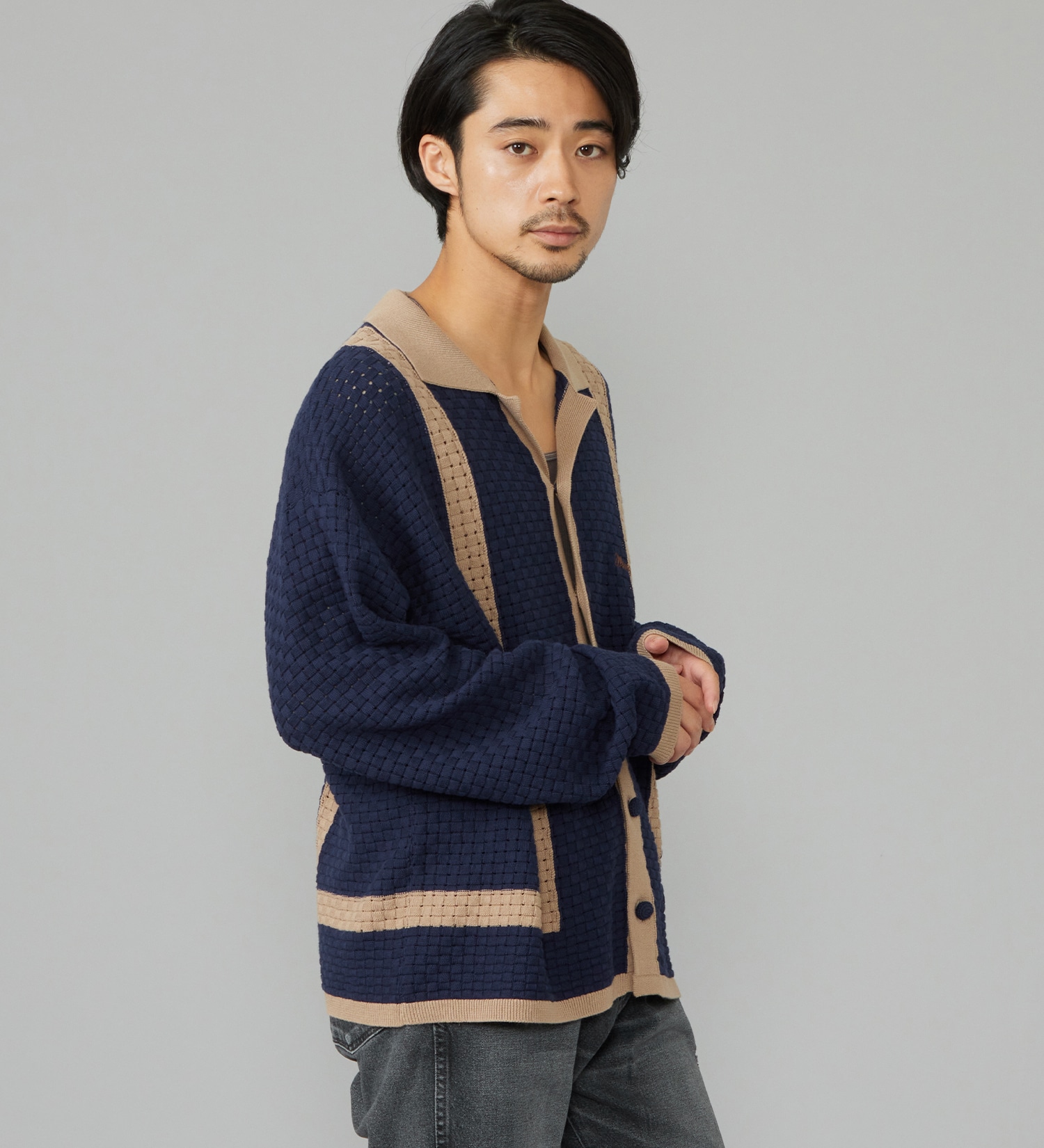 Wrangler(ラングラー)のKNIT SHIRTS/ニットシャツ|トップス/シャツ/ブラウス/メンズ|ネイビー