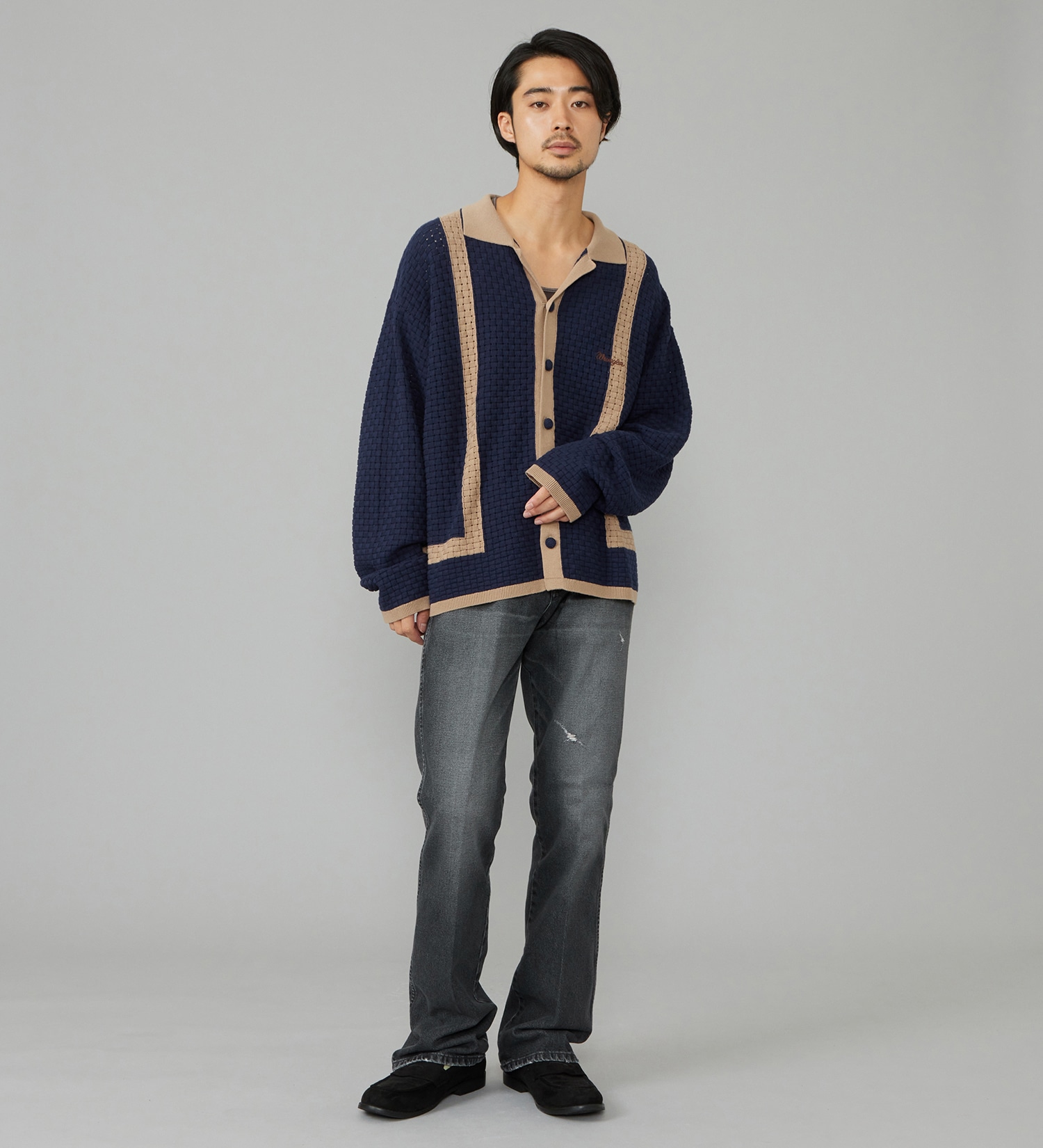 Wrangler(ラングラー)のKNIT SHIRTS/ニットシャツ|トップス/シャツ/ブラウス/メンズ|ネイビー