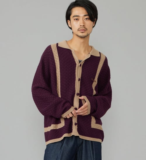 Wrangler(ラングラー)のKNIT SHIRTS/ニットシャツ|トップス/シャツ/ブラウス/メンズ|ワイン