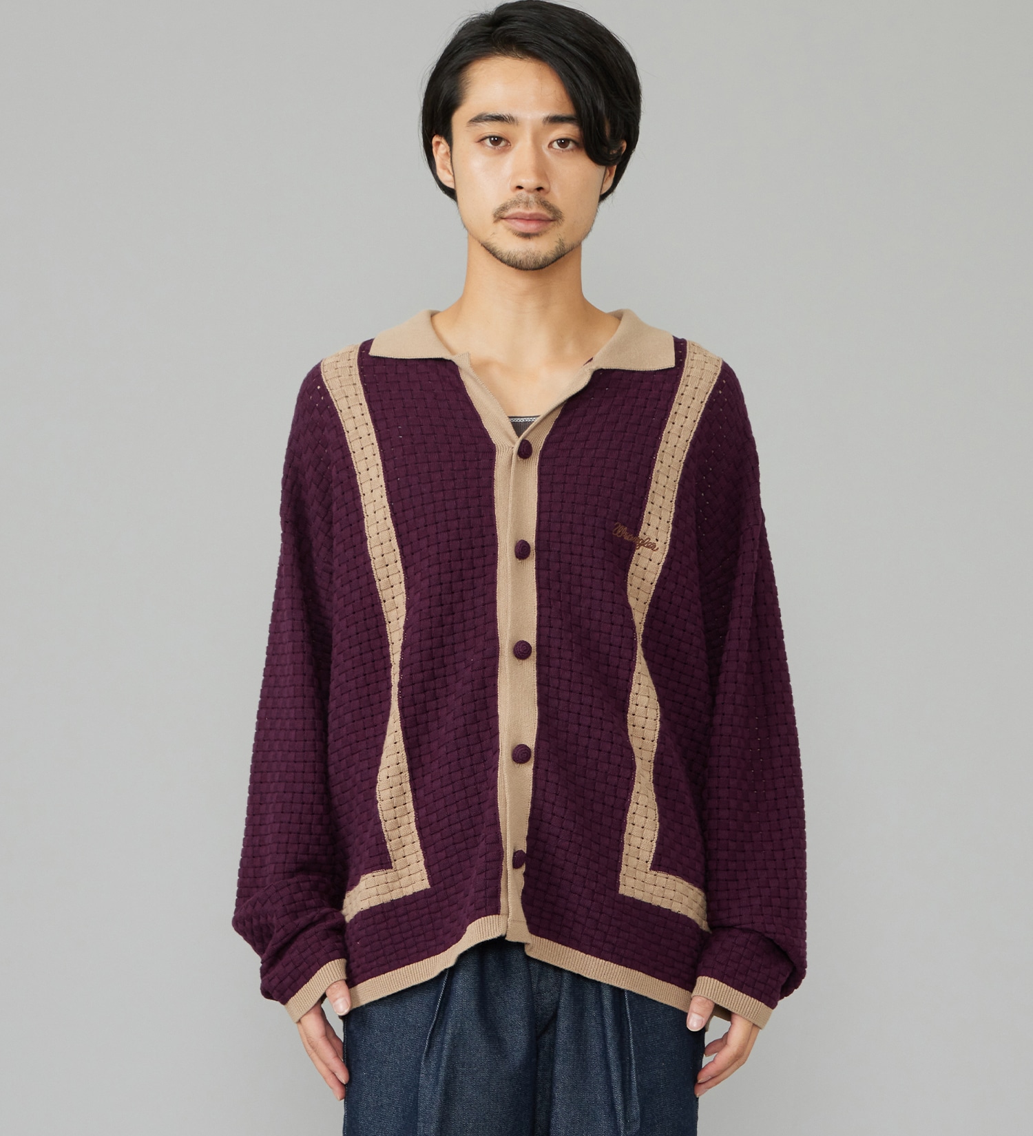 Wrangler(ラングラー)のKNIT SHIRTS/ニットシャツ|トップス/シャツ/ブラウス/メンズ|ワイン