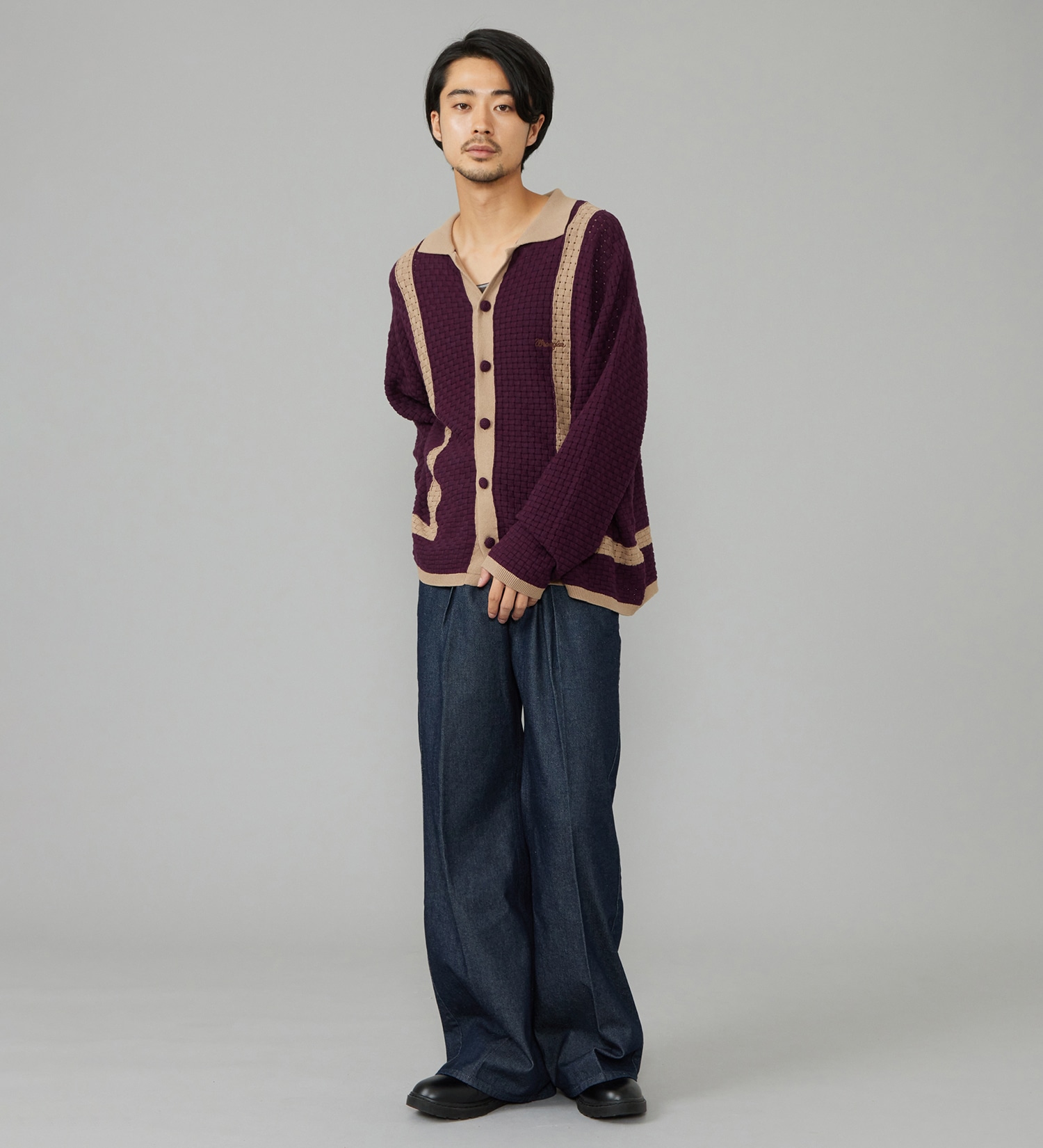 Wrangler(ラングラー)のKNIT SHIRTS/ニットシャツ|トップス/シャツ/ブラウス/メンズ|ワイン