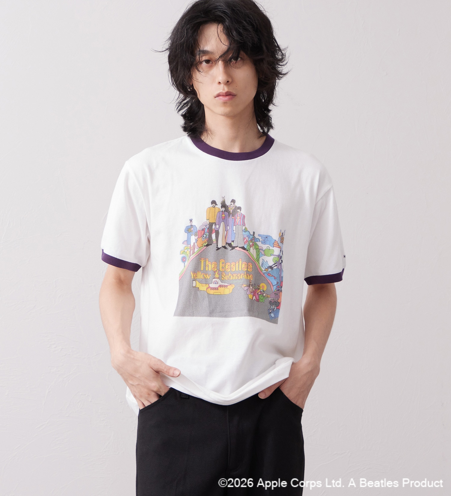 Wrangler(ラングラー)のWRINGER TEE SHIRTS【BEATLES】|トップス/Tシャツ/カットソー/メンズ|ワイン