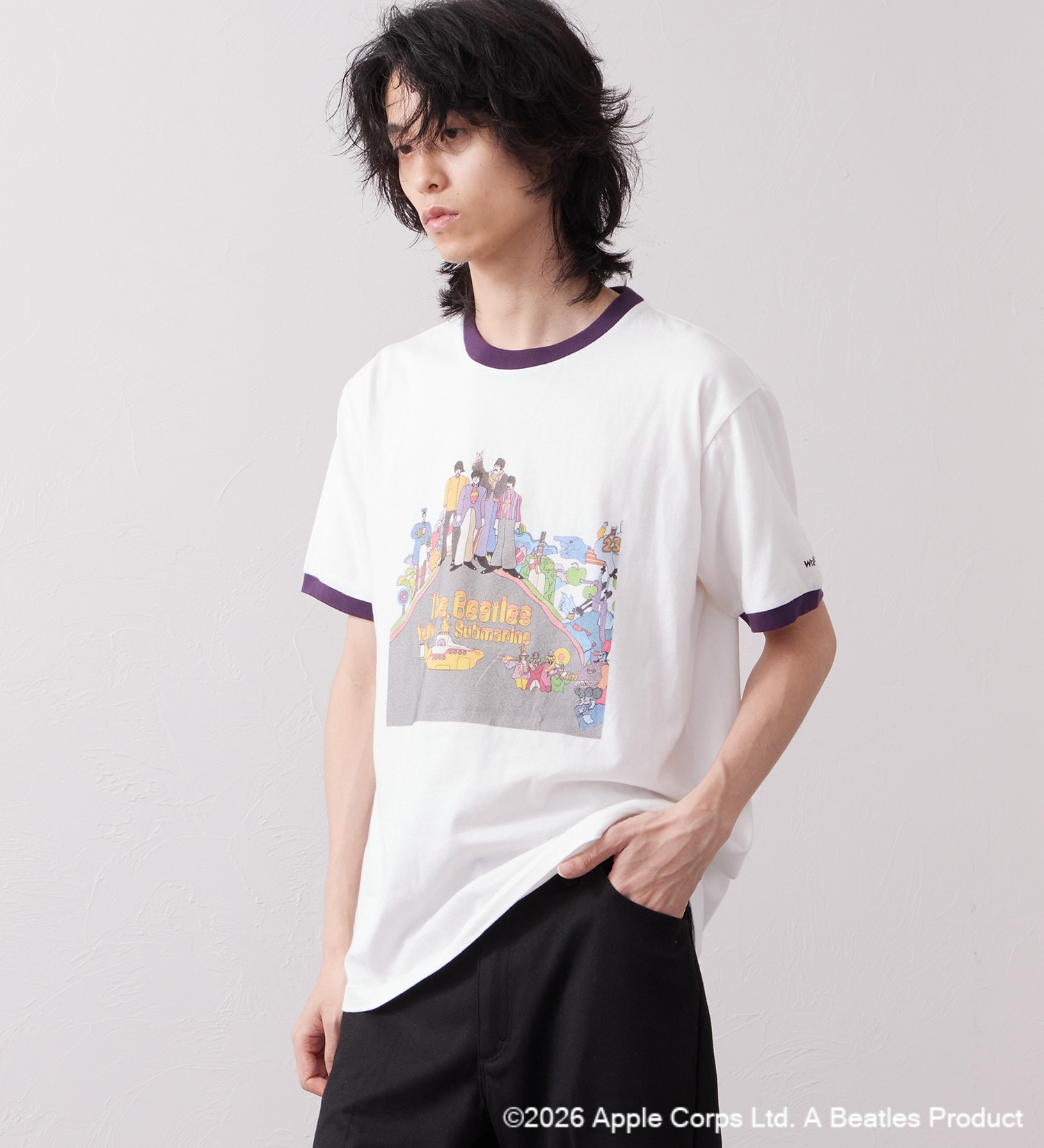 Wrangler(ラングラー)のWRINGER TEE SHIRTS【BEATLES】|トップス/Tシャツ/カットソー/メンズ|ワイン