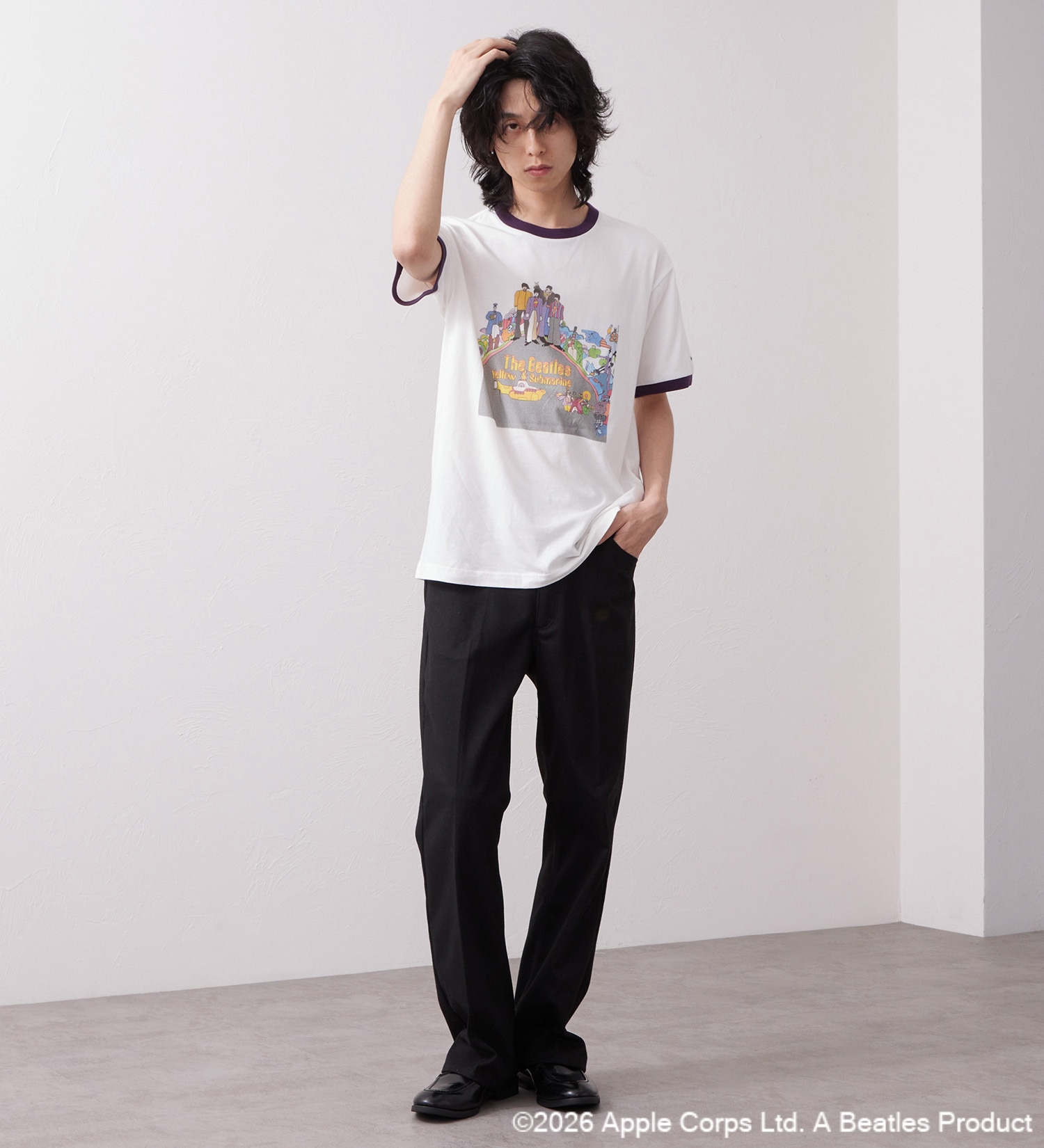 Wrangler(ラングラー)のWRINGER TEE SHIRTS【BEATLES】|トップス/Tシャツ/カットソー/メンズ|ワイン