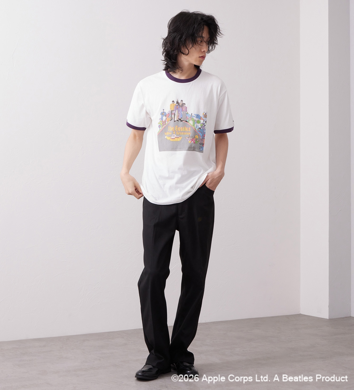 Wrangler(ラングラー)のWRINGER TEE SHIRTS【BEATLES】|トップス/Tシャツ/カットソー/メンズ|ワイン