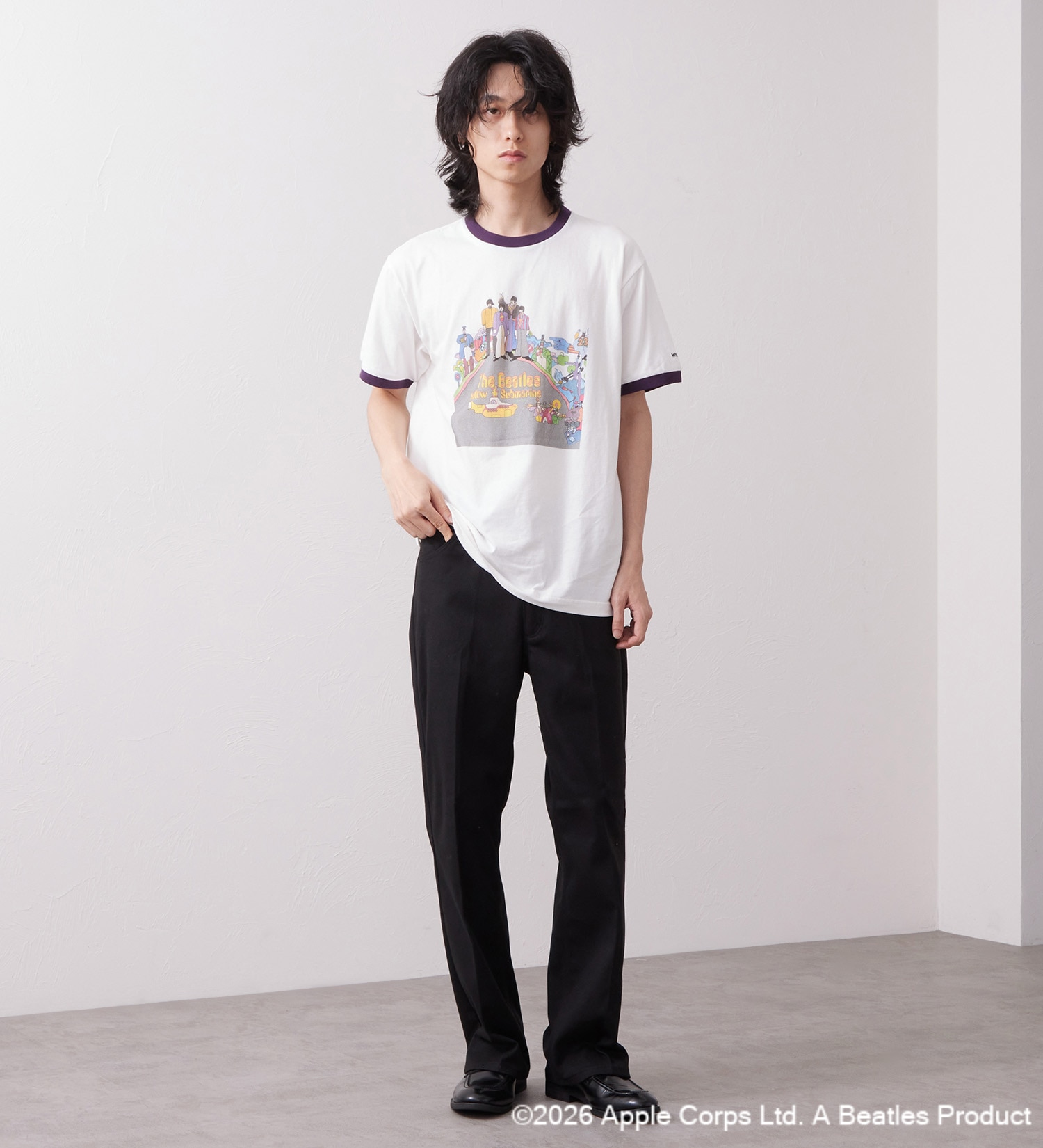 Wrangler(ラングラー)のWRINGER TEE SHIRTS【BEATLES】|トップス/Tシャツ/カットソー/メンズ|ワイン