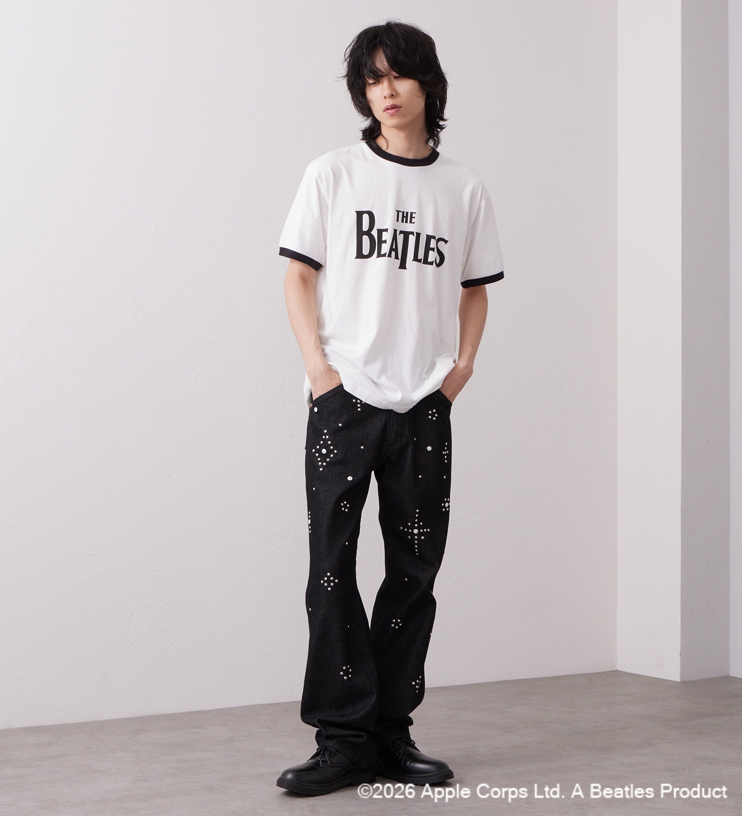 Wrangler(ラングラー)のWRINGER TEE SHIRTS【BEATLES】|トップス/Tシャツ/カットソー/メンズ|ブラック