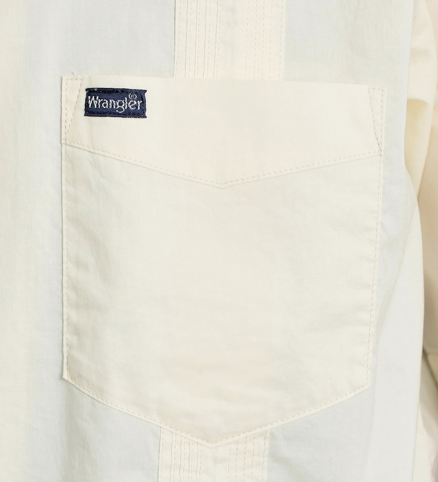 Wrangler(ラングラー)の【ブロード素材】キューバシャツ|トップス/シャツ/ブラウス/メンズ|ホワイト