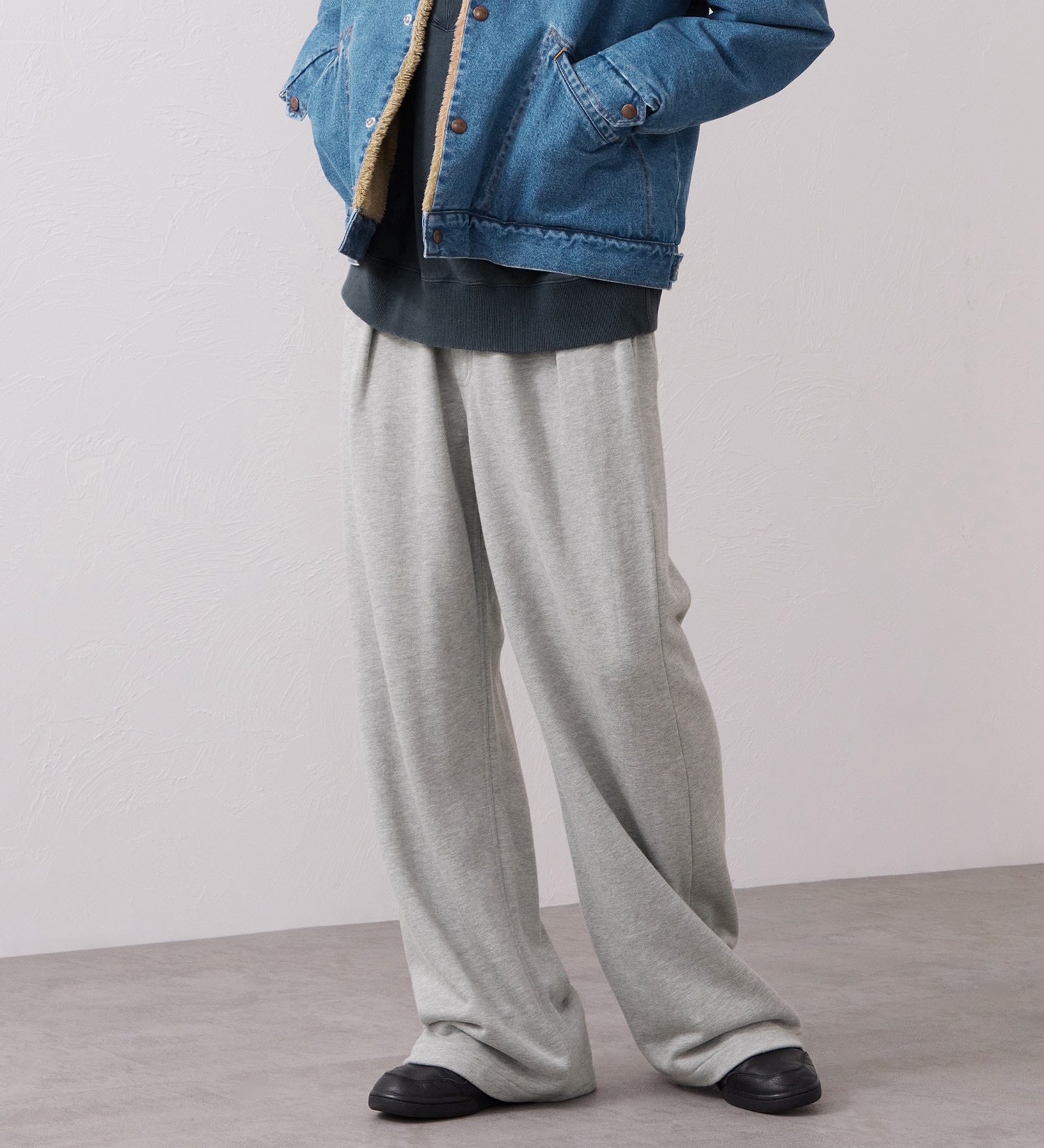 Wrangler(ラングラー)のSWEAT WIDE FLARE / スウェットワイドフレアーパンツ|パンツ/パンツ/メンズ|グレー