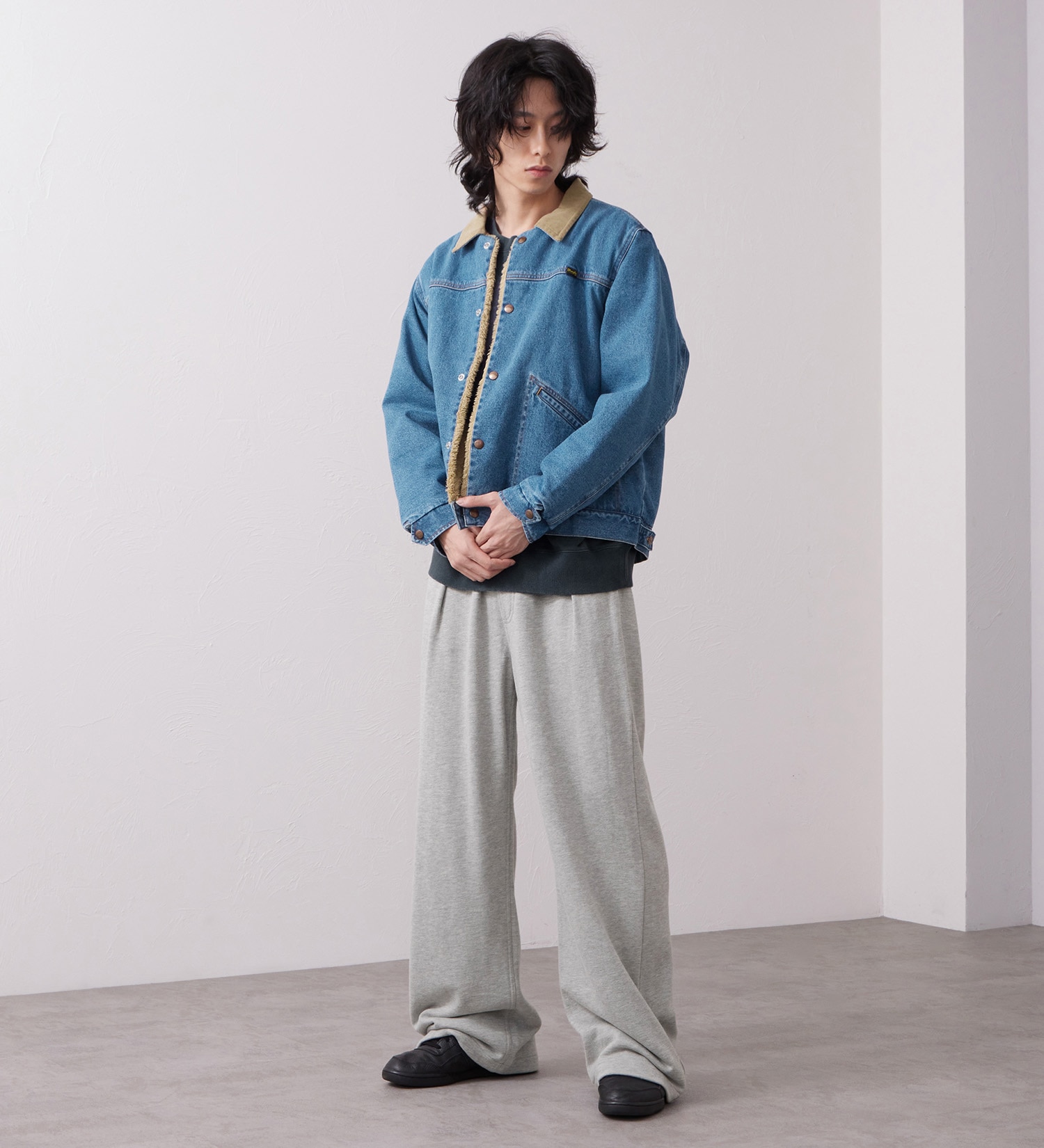 Wrangler(ラングラー)のSWEAT WIDE FLARE / スウェットワイドフレアーパンツ|パンツ/パンツ/メンズ|グレー
